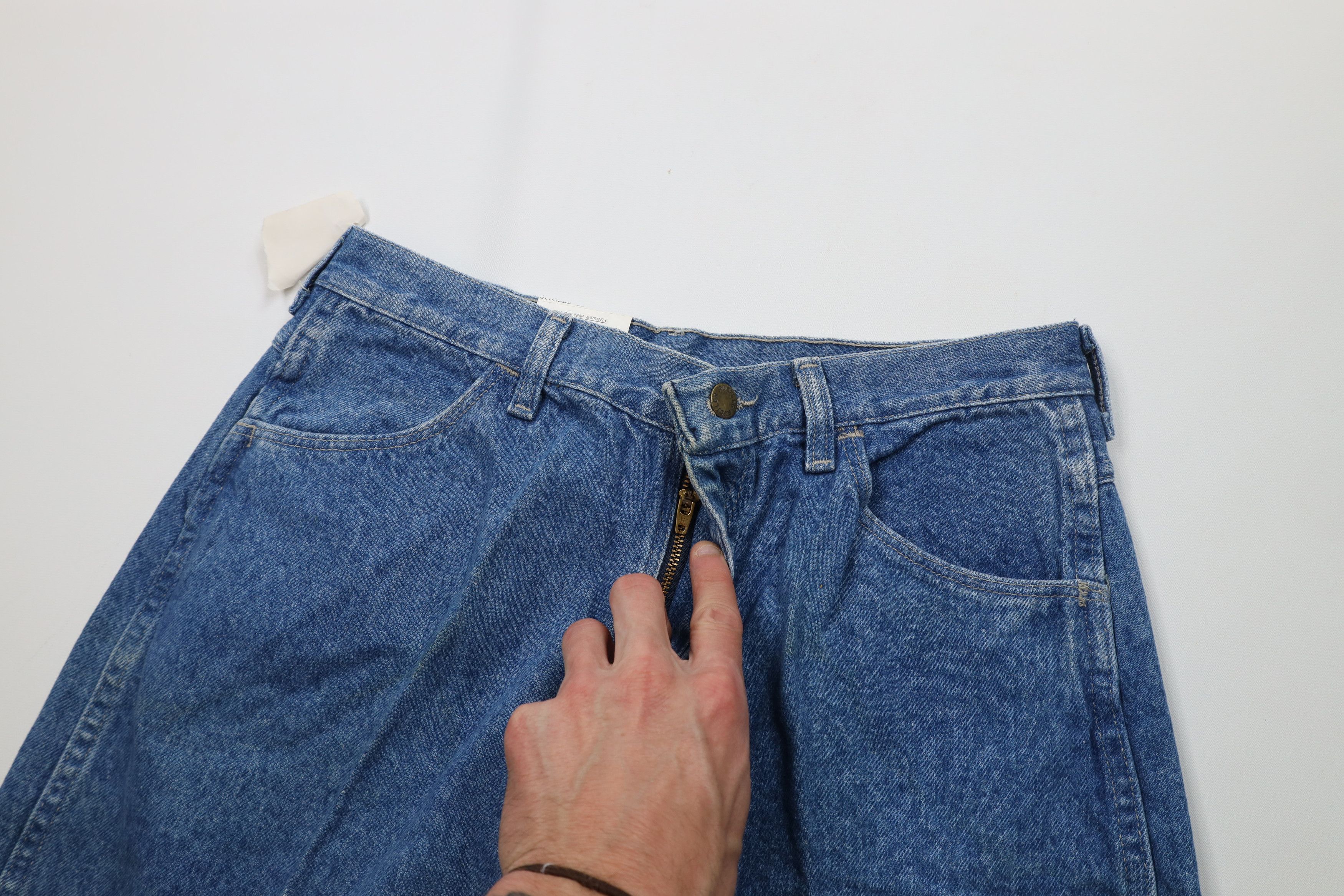 Vintage Deadstock Vintage 90s Streetwear Fit Denim Jeans Blue USA Size 38" / US 16 / IT 52 - 8 Thumbnail