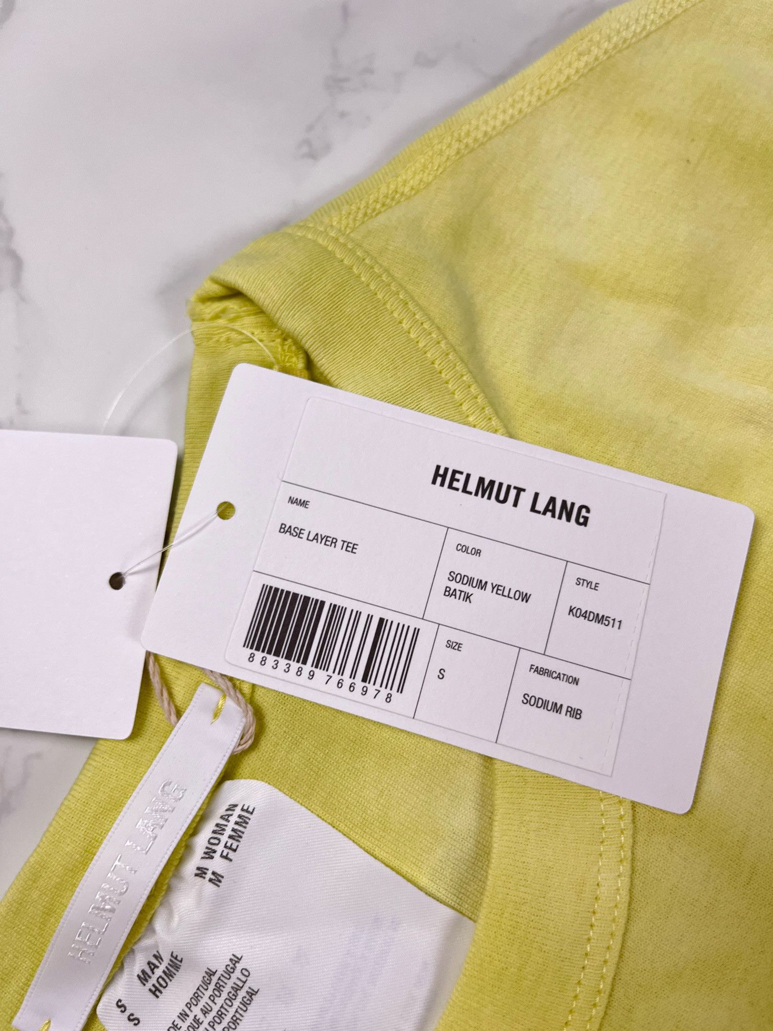 Helmut Lang 🔥75% OFF🔥 [SALE] Helmut Lang Tie Dye Monogram Yellow Tee Size US S / EU 44-46 / 1 - 9 Thumbnail