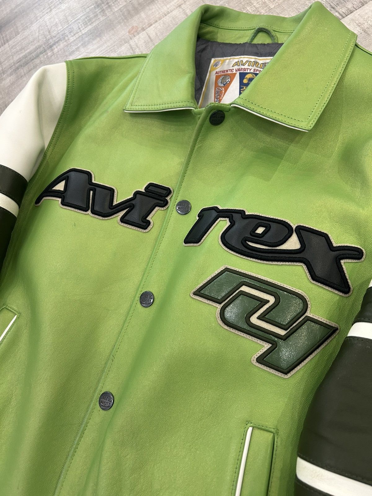 Avirex Avirex Stars and Stripes Leather Jacket Size US L / EU 52-54 / 3 - 5 Thumbnail