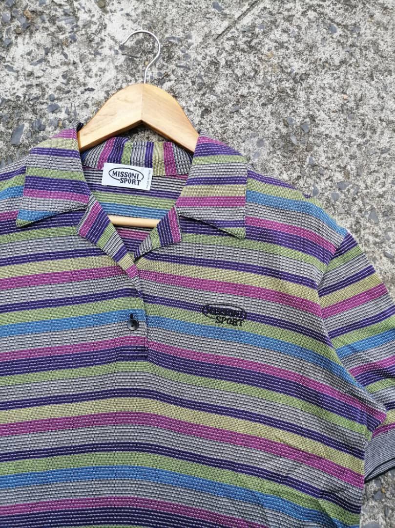 Missoni Missoni Sport Nice Design Polos Shirt Size US M / EU 48-50 / 2 - 5 Thumbnail