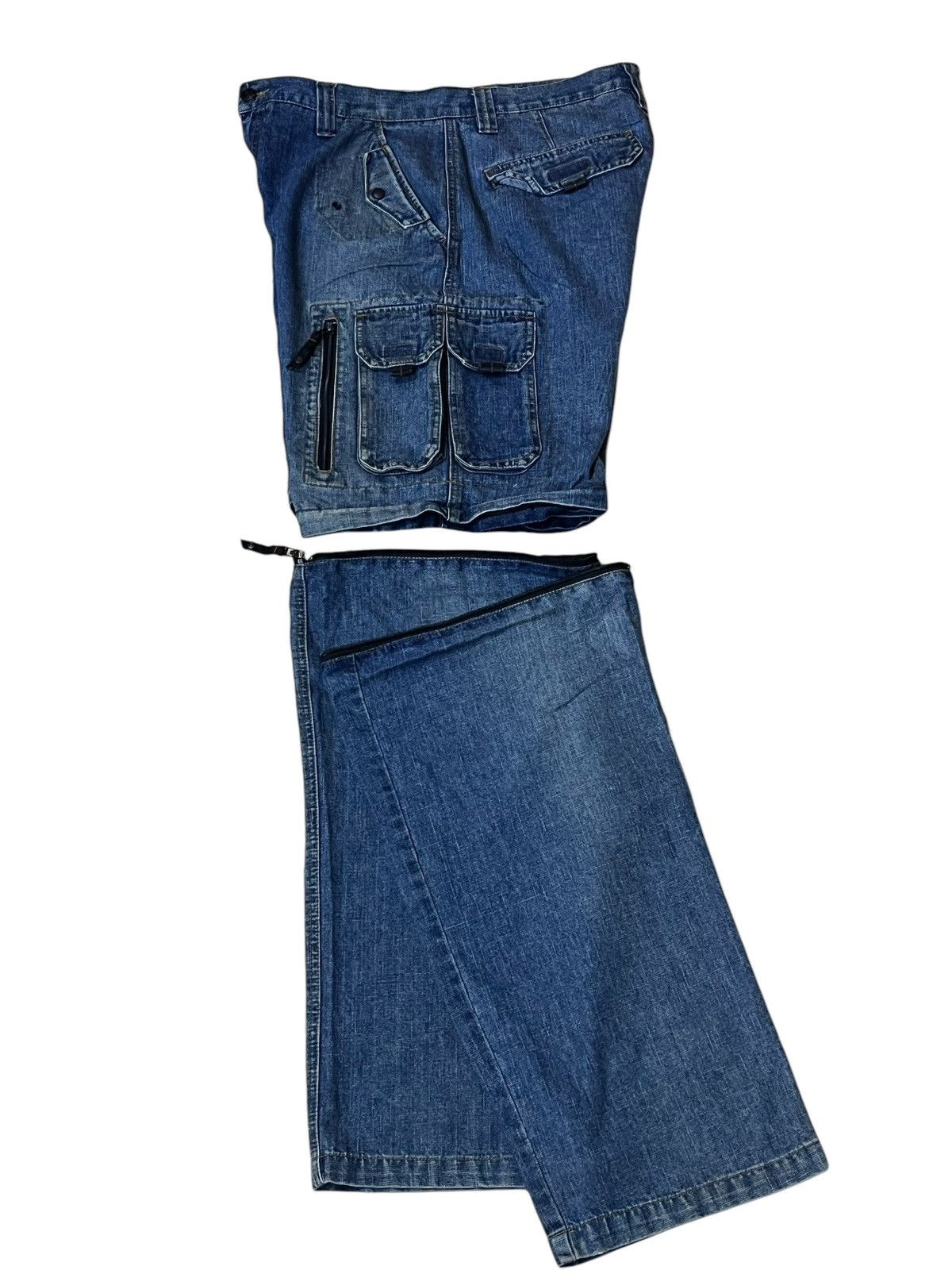 JNCO VINTAGE OTB ONE TOUGH BRAND 2 in 1 BAGGY JEANS INSPIRED JNCO Size US 34 / EU 50 - 3 Thumbnail