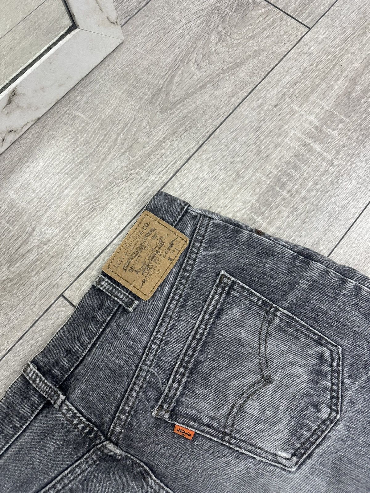 Levi's Levis 80s Orange Tab Made in Belgium Jeans Gray Washed Size US 36 / EU 52 - 7 Thumbnail