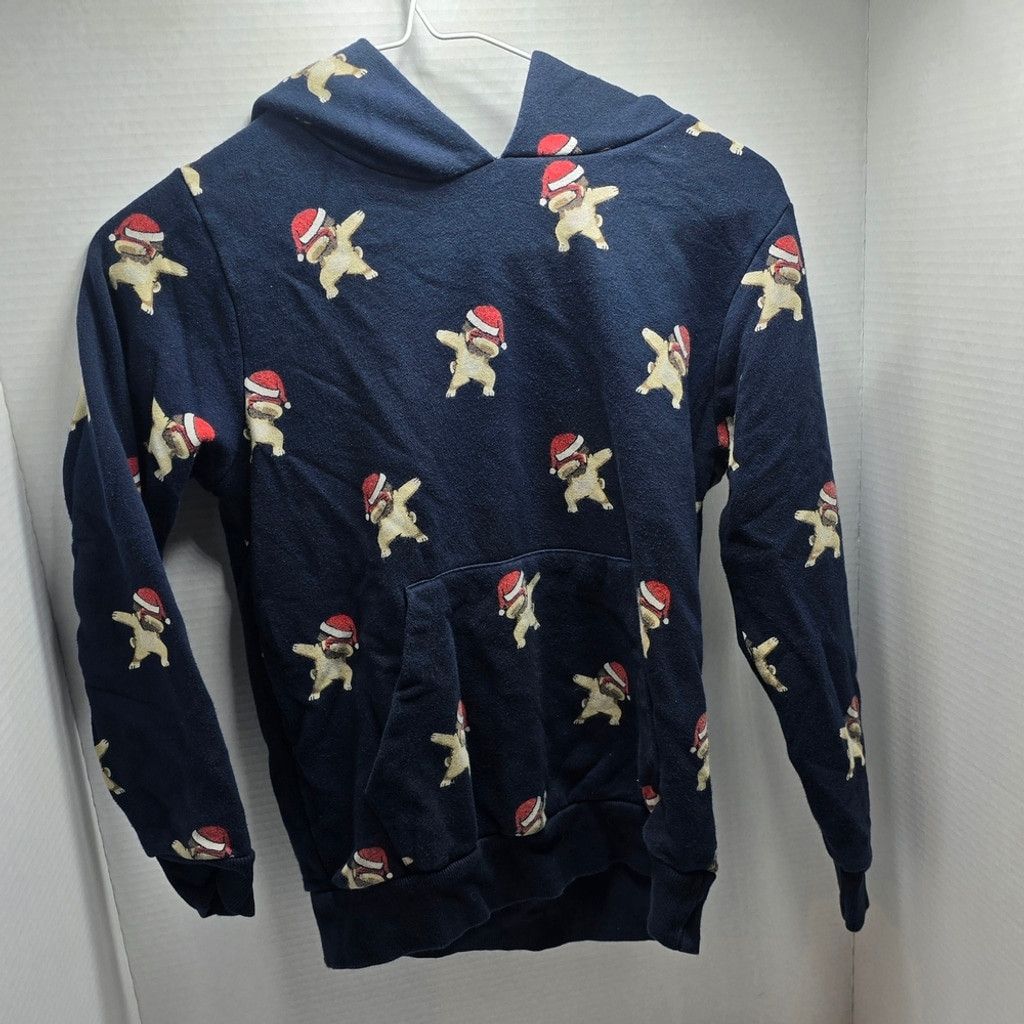 The Unbranded Brand Cactus Navy Blue Hoodie with Dog Design 9/10 Size US M / EU 48-50 / 2 - 1 Thumbnail