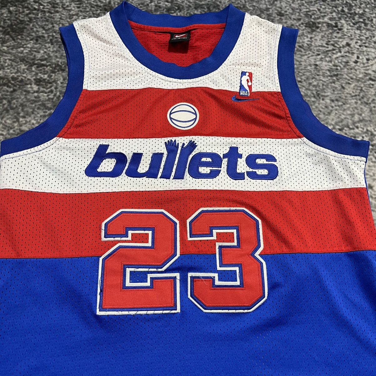 Nike VINTAGE NIKE MICHAEL JORDAN WASHINGTON BULLETS JERSEY MEDIUM Size US M / EU 48-50 / 2 - 3 Thumbnail