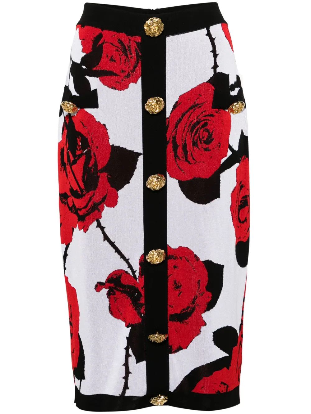 Balmain o1y0625 Midi Skirt in Multicolor Size 27" / US 4 / IT 40 - 1 Thumbnail