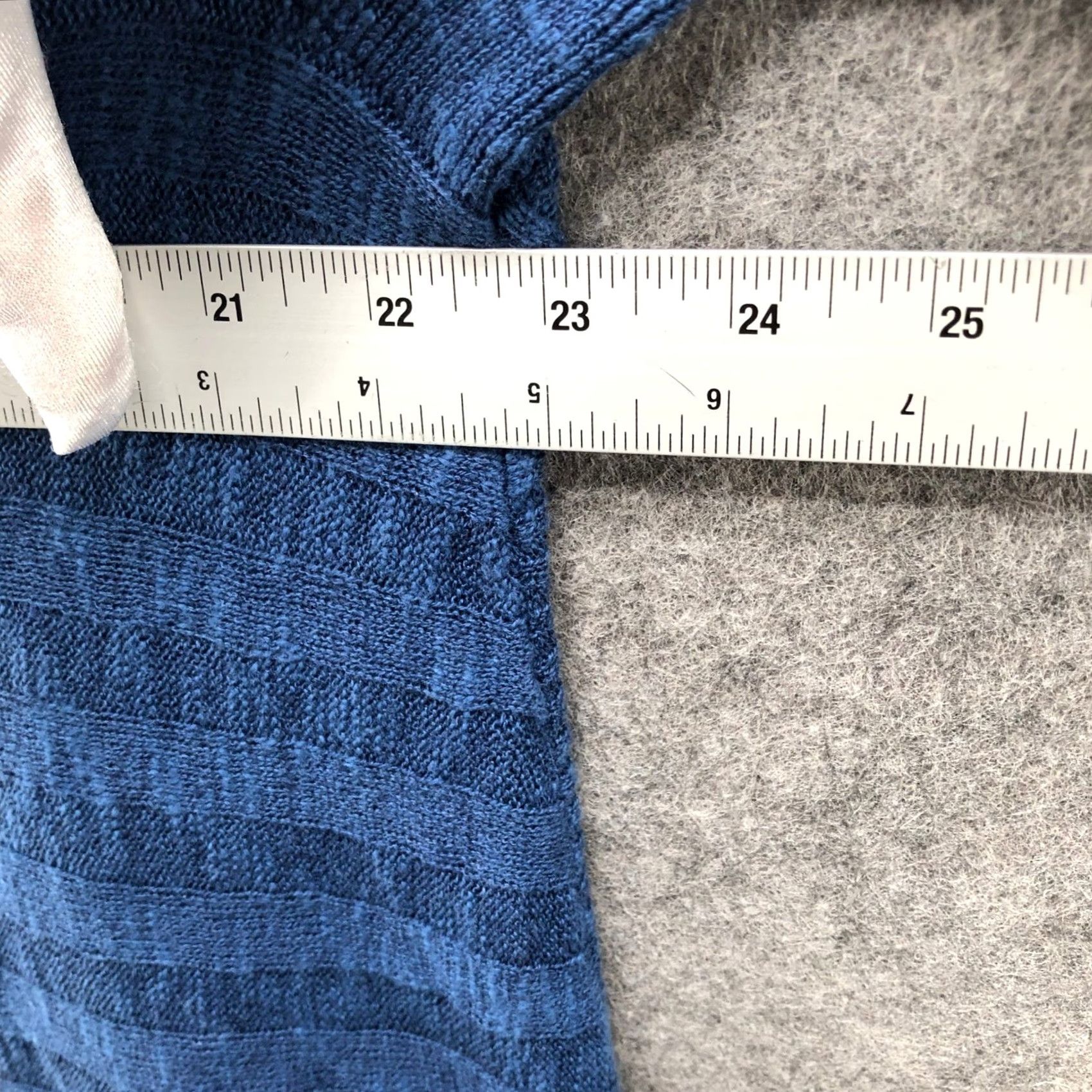 J. Jill VINTAGE J. Jill Cotton Linen Tunic Sweater Womens L Blue V-Neck Ribbed Breathable Size L / US 10 / IT 46 - 7 Thumbnail