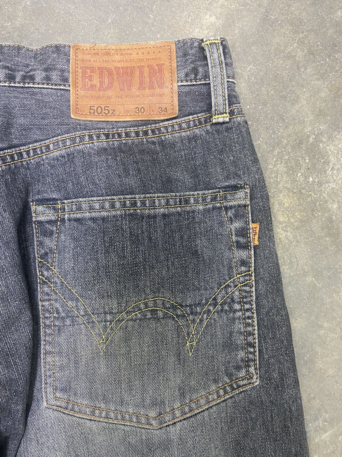 Beauty Beast 🔥 Baggy 🔥 Vintage Edwin 505Z jeans Size US 31 - 7 Thumbnail