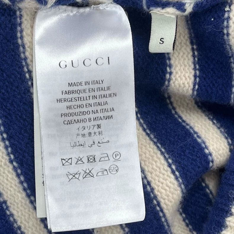 Gucci Gucci Tiger-headed striped knitwear 2503-Nextarrow Size US S / EU 44-46 / 1 - 8 Thumbnail