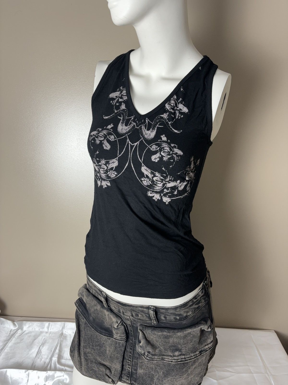 Vintage Isabel De Pedro Baphomet printed vintage tank top Size M / US 6-8 / IT 42-44 - 2 Thumbnail
