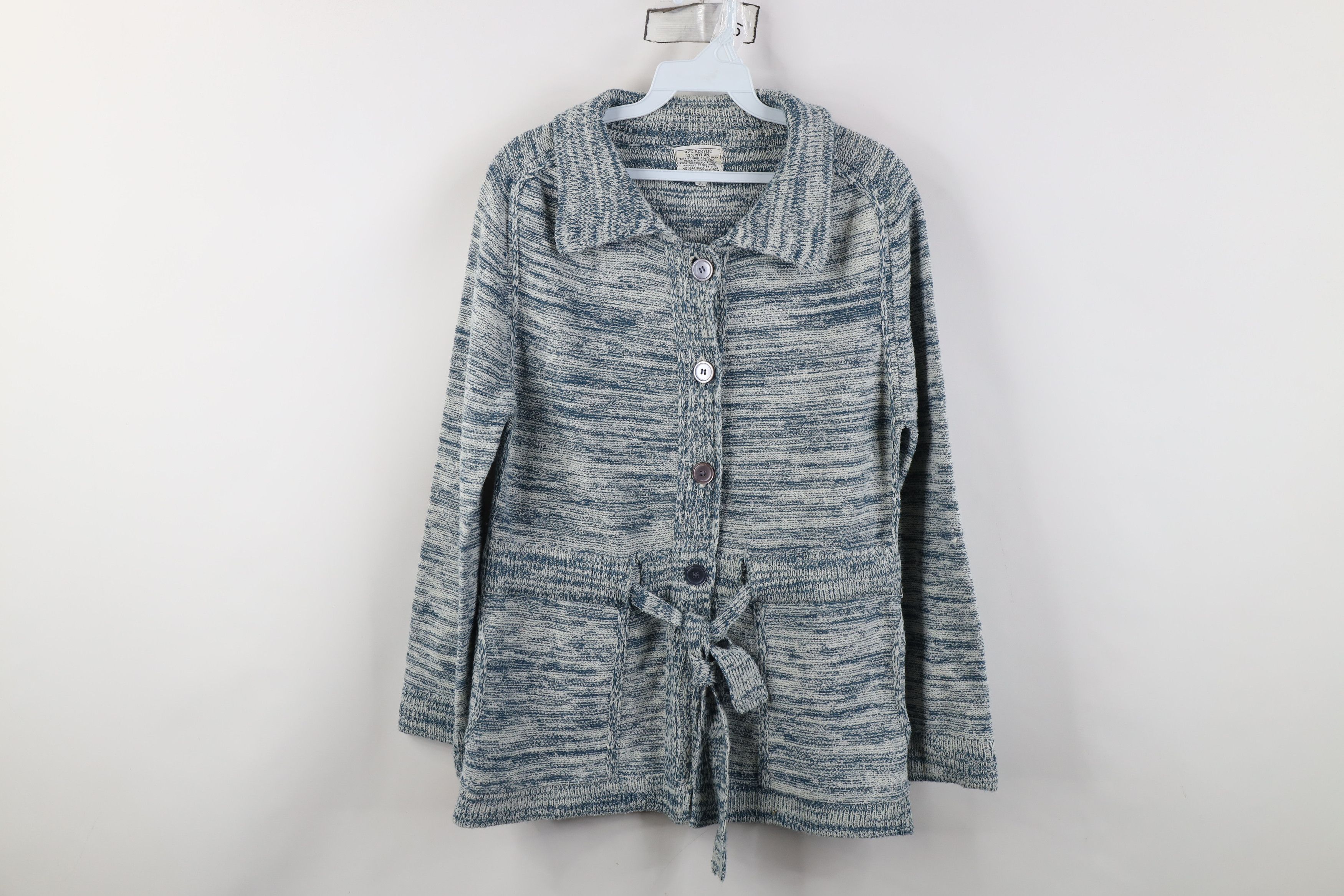 Vintage Vintage 60s 70s Boho Chic Hippie Knit Cardigan Sweater Size L / US 10 / IT 46 - 1 Thumbnail