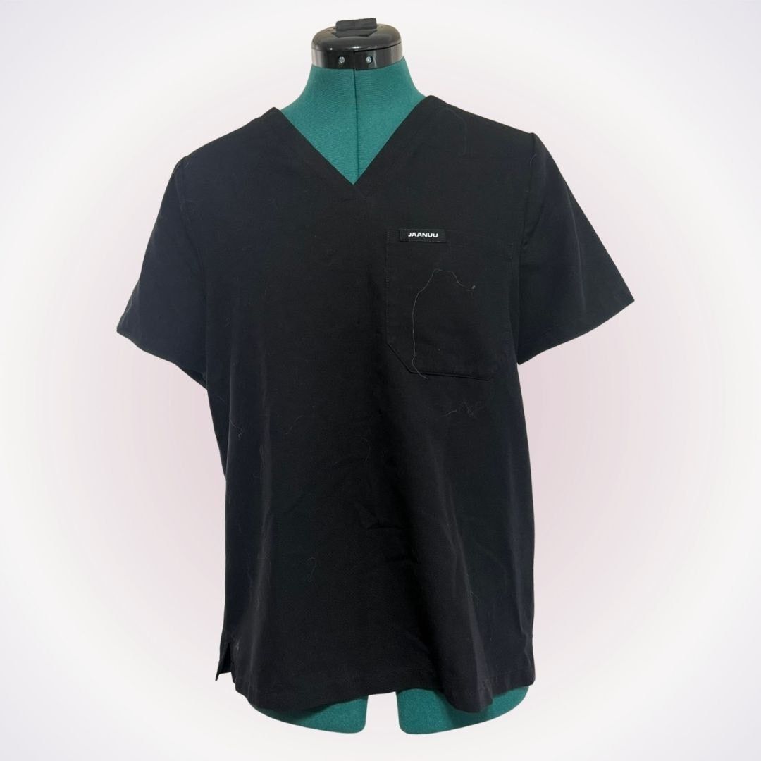 Other Jaanuu V-Neck Black Scrub Top | Sz S Size S / US 4 / IT 40 - 1 Thumbnail