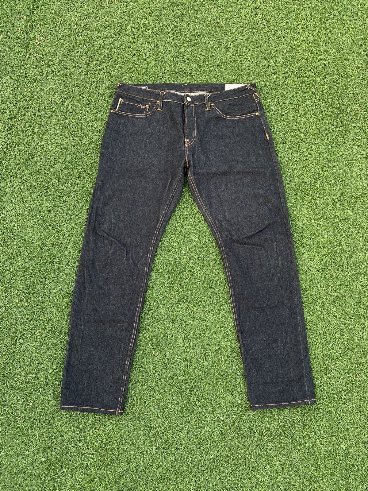 Evisu EVISU KURO JEANS WHITE SEA GULLS WITH GOLD SELVEDGE Size US 38 / EU 54 - 6 Thumbnail