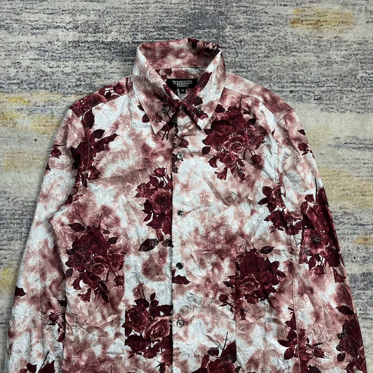 Tornado Mart Tornado Mart jacquard flower button shirt vkei style Size US S / EU 44-46 / 1 - 2 Thumbnail