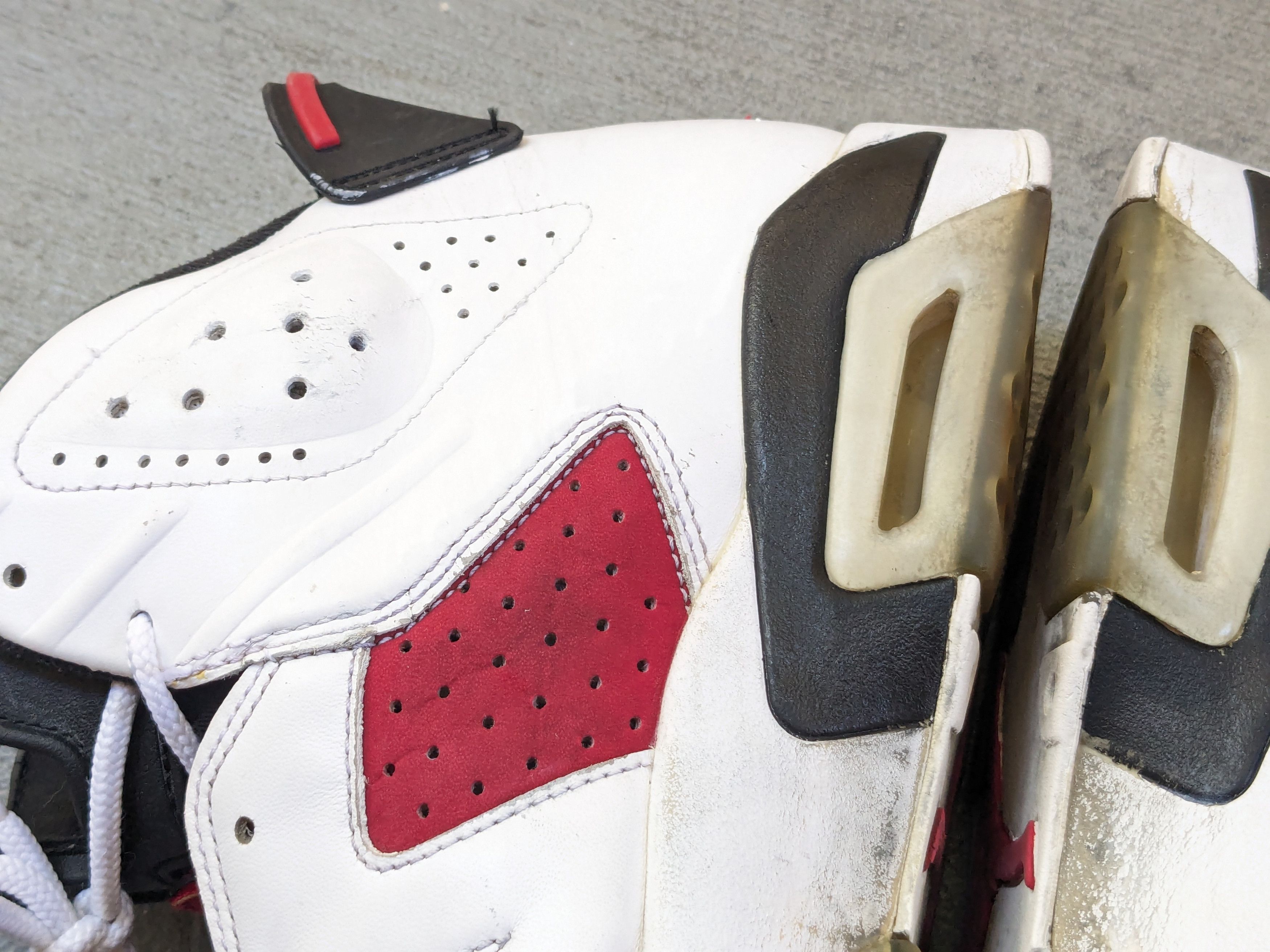 Nike Air Jordan 6 Retro Carmine 10.5 Red White 384664-160