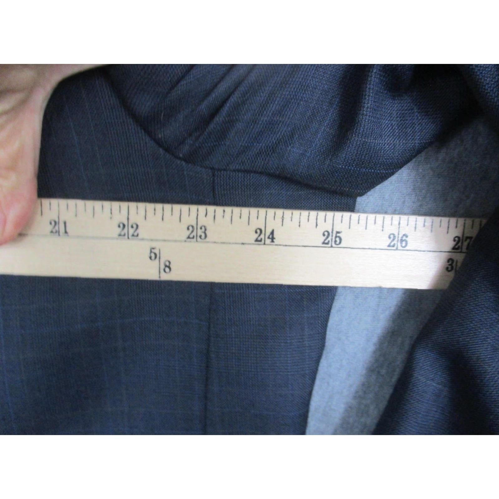 Ralph Lauren Lauren Ralph Lauren Sport Coat Blazer Mens 50L Gray Wool Cashmere Check Two-Button Notch Lapel Long Jacket/Coat Size 50R - 5 Thumbnail