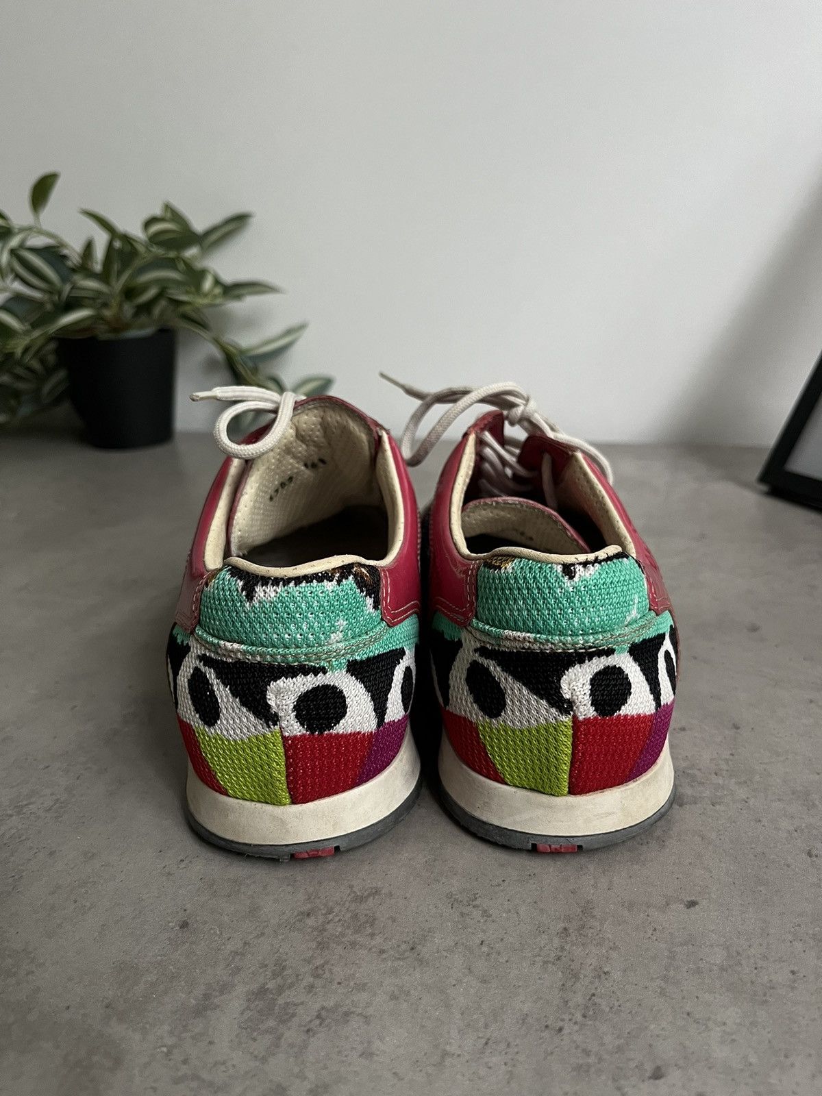 Prada Prada Sport Multicolor Fabric And Patent Leather Low Top Size US 6.5 / IT 36.5 - 3 Thumbnail