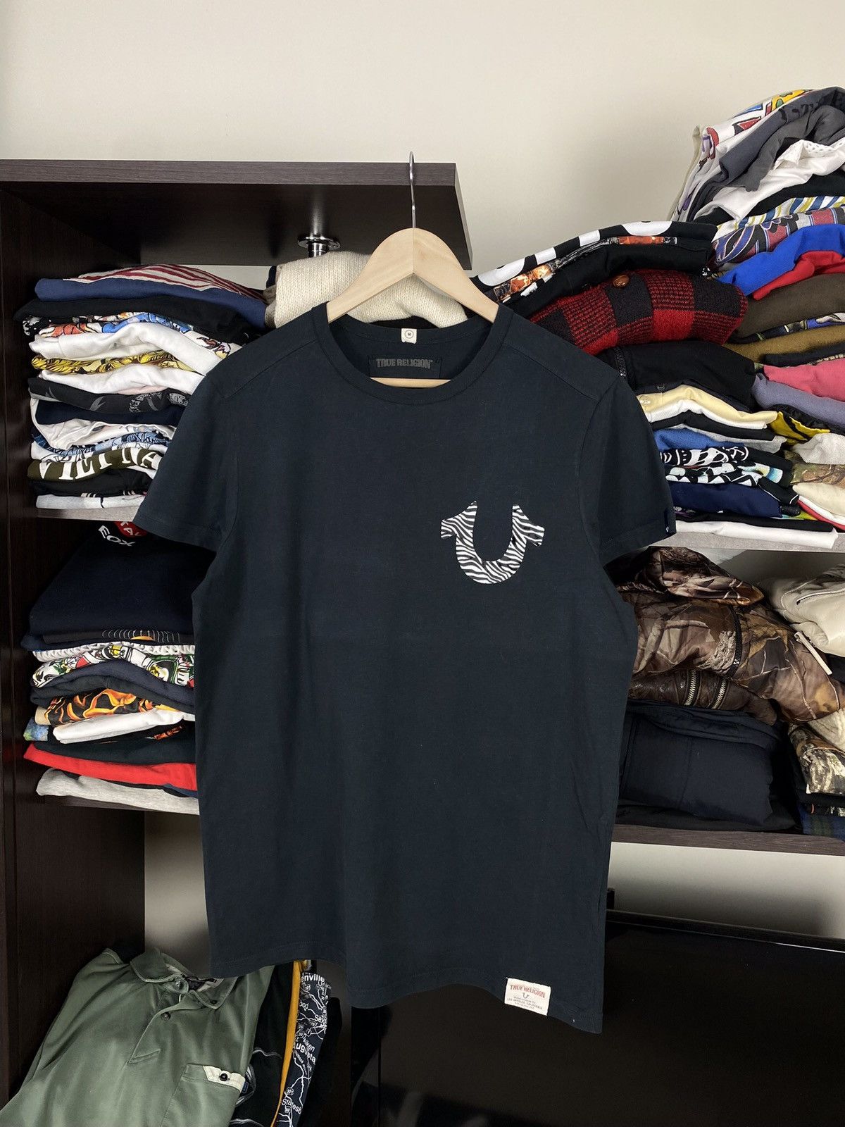Pre-owned True Religion X Vintage True Religion Logo Tee In Black
