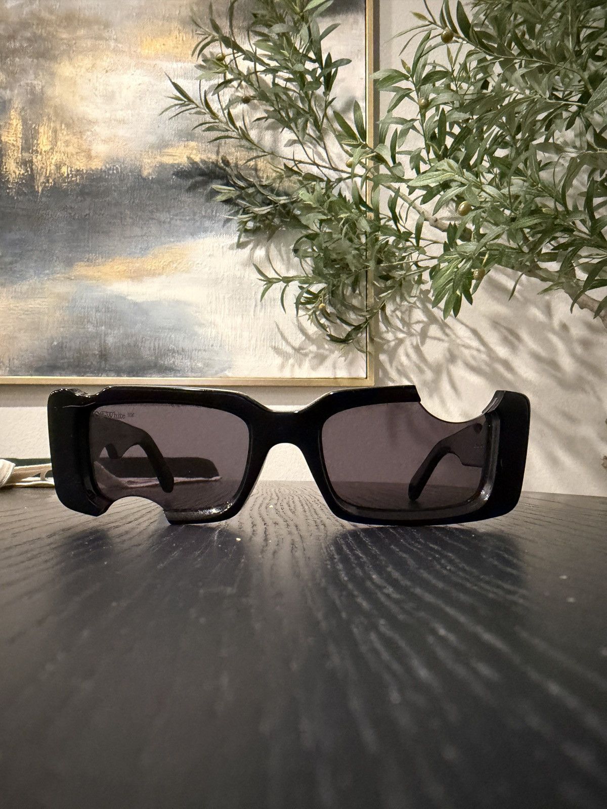 Off-White OFF-WHITE Cady Cut Out Swiss-Cheese Sunglasses Size ONE SIZE - 7 Thumbnail