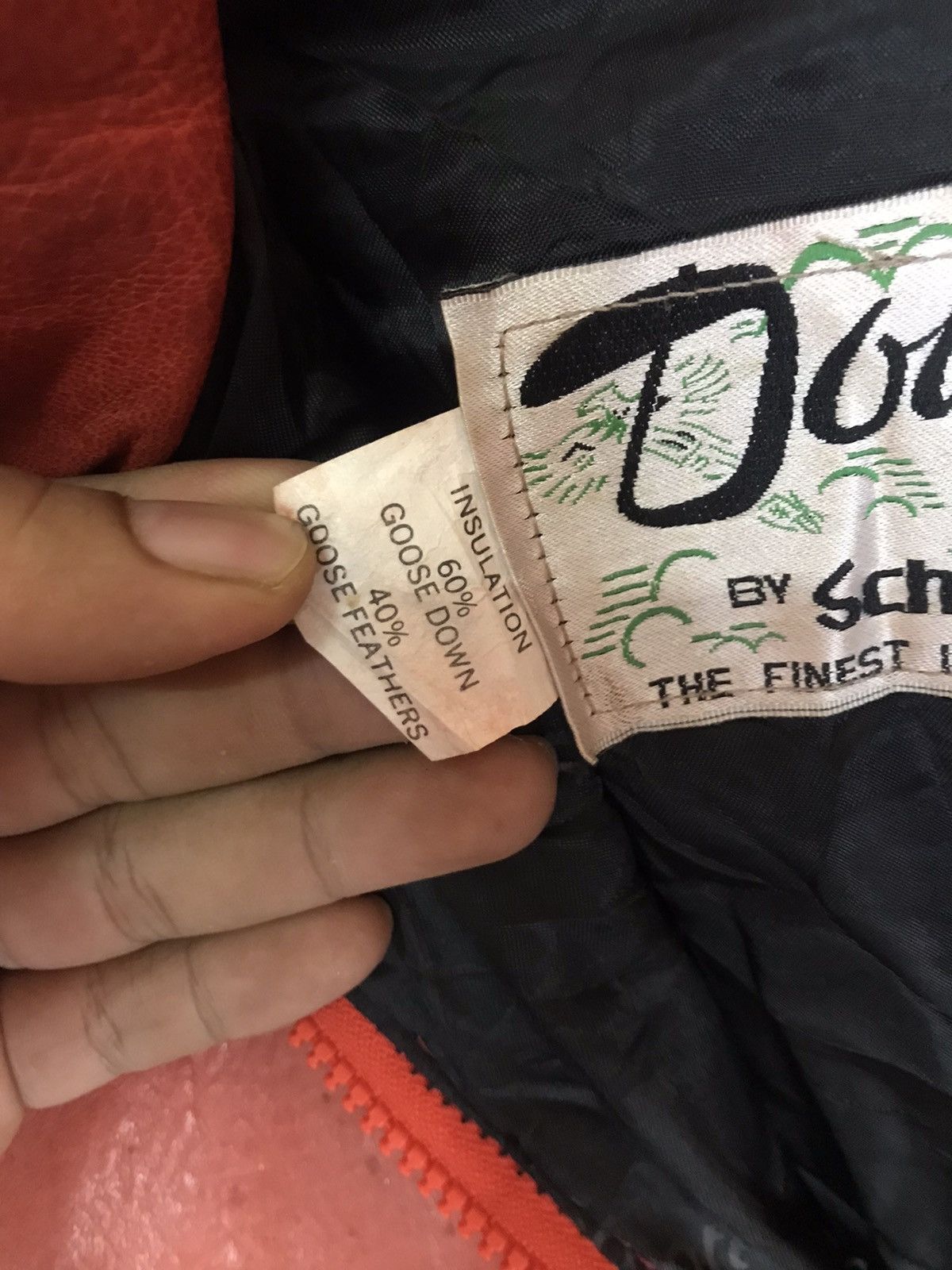 Schott × Vintage ‼️RARELY‼️VTG SCHOTT LEATHER DOWN PUFFER BOMBER JACKET‼️ Size US M / EU 48-50 / 2 - 8 Thumbnail