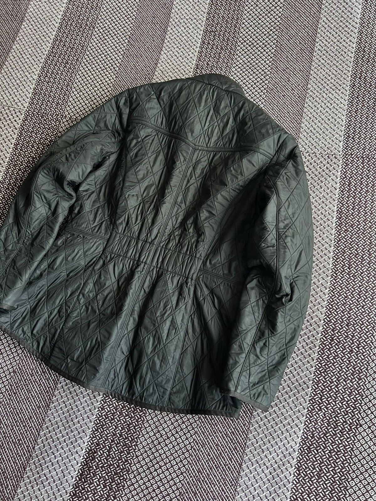 Barbour Vintage Barbour Cavarly Quilted Jacket Mens Solid Style UK16 Size US L / EU 52-54 / 3 - 15 Thumbnail