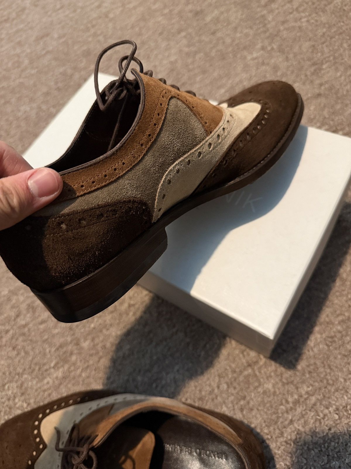 Manolo Blahnik Manolo Blahnik Crosta Oxfords Size US 6.5 / EU 39-40 - 3 Thumbnail