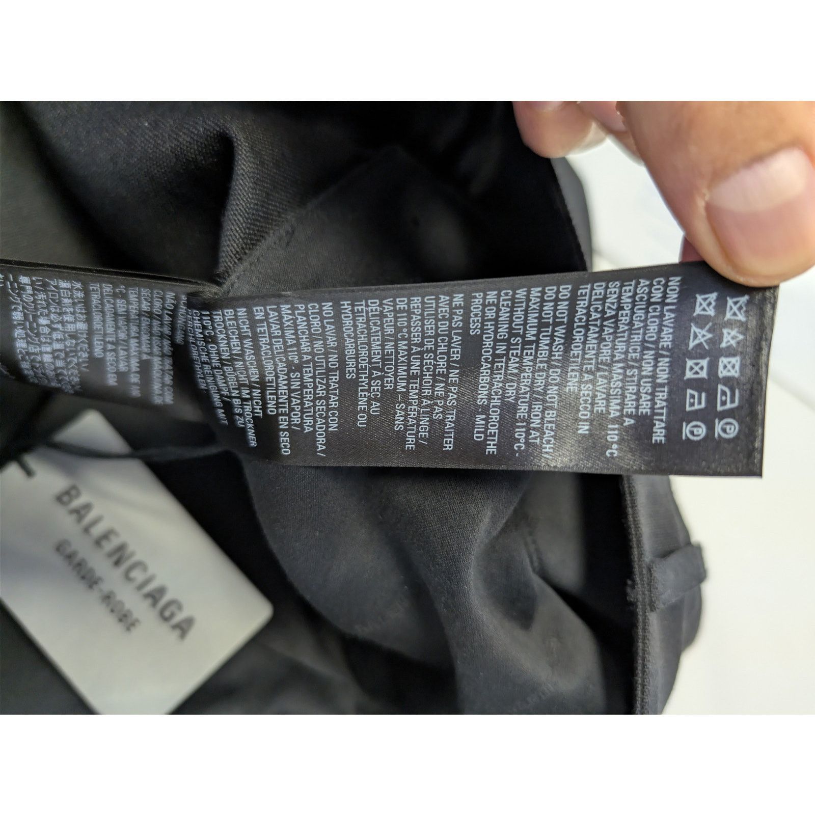Balenciaga o1rshd1 Stretch Virgin Wool 5 Pocket Baggy Pants in Black Size US 34 / EU 50 - 19 Thumbnail
