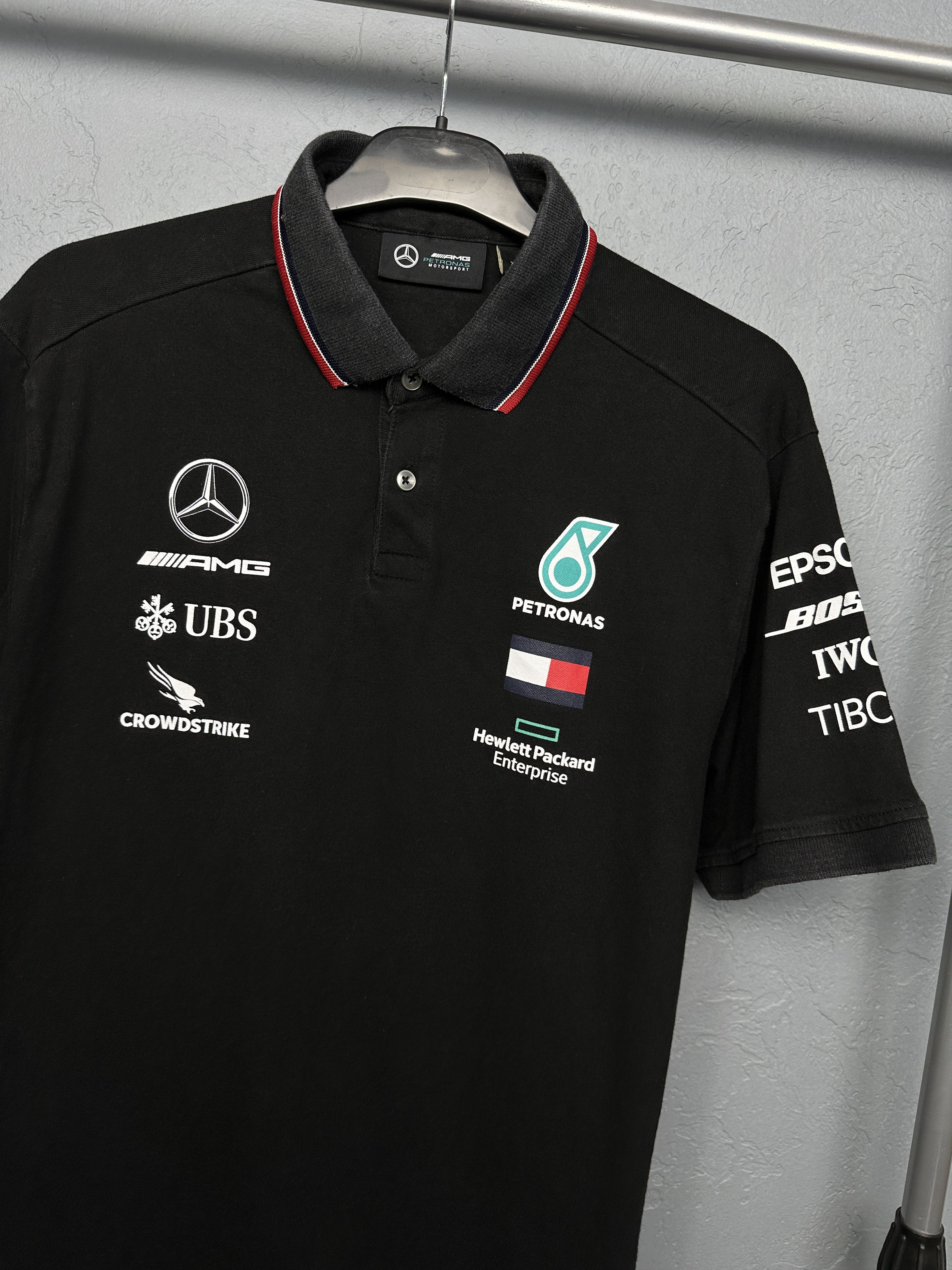 Mercedes-Benz Mercedes Benz Tommy Hilfiger Mens Polo Shirt Tee Formula 1 Size US XL / EU 56 / 4 - 2 Thumbnail