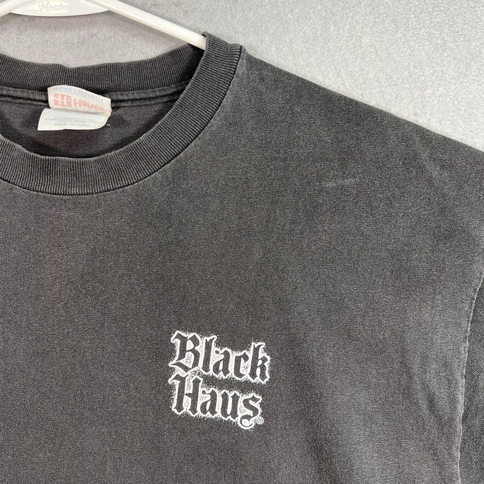 Hanes VINTAGE 90s Hanes Black Haus Rocks Graphic Tee Adult Large Mens Size US L / EU 52-54 / 3 - 4 Thumbnail
