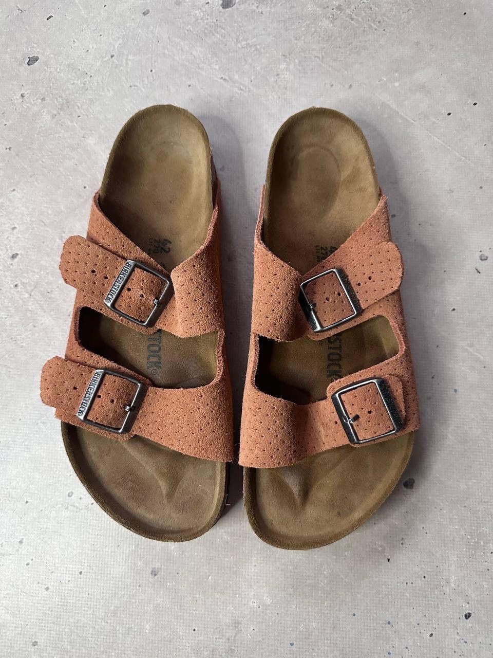 Birkenstock Birkenstock Arizona Suede Leather Sandals Brown Size 42 US 9 Size US 9 / EU 42 - 3 Thumbnail