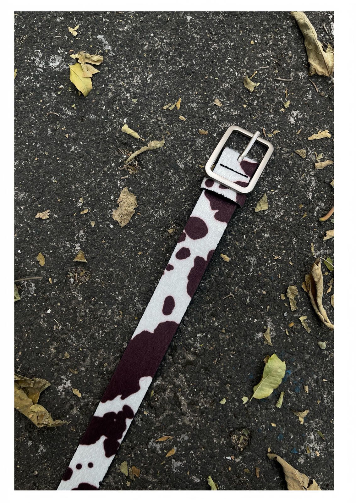 Vintage y2k Cow Print Belt Size ONE SIZE - 3 Thumbnail