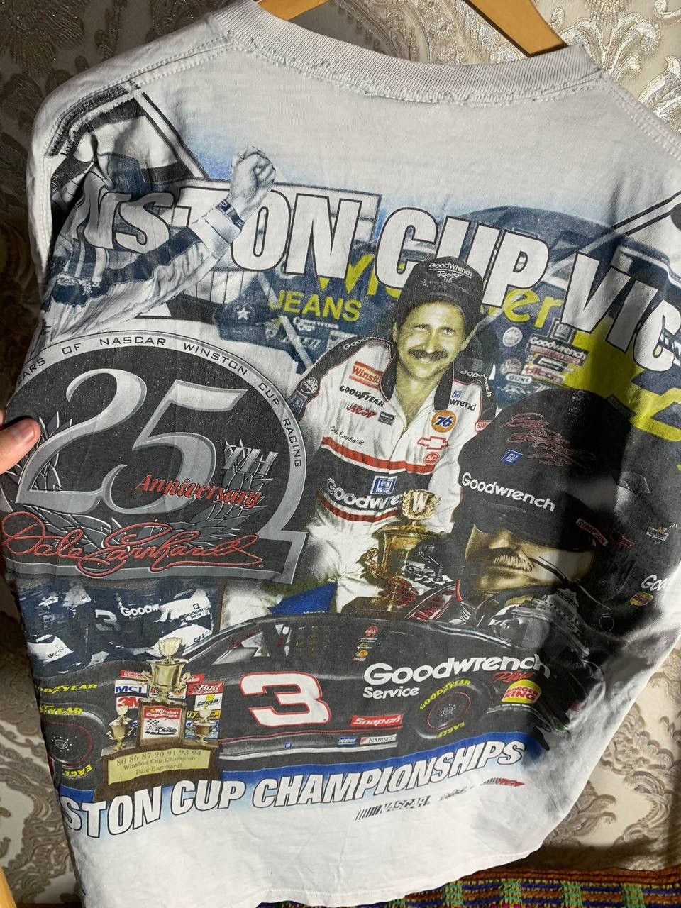 NASCAR × Vintage VERY RARE DALE EARNHARDT WINSTON CUP CHAMPIONSHIP 90s Y2K Size US XL / EU 56 / 4 - 7 Thumbnail