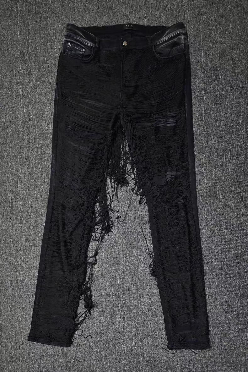 Amiri Amiri Men's Fringe Jeans Size US 37 - 1 Thumbnail