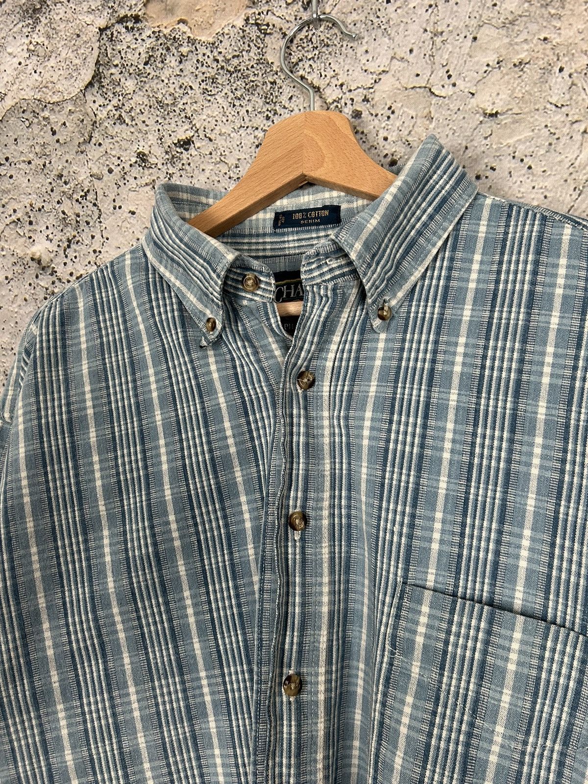 Chaps Ralph Lauren Vintage Chaps Ralph Lauren Blue Overshirt Rare Hype 90s Size US L / EU 52-54 / 3 - 3 Thumbnail