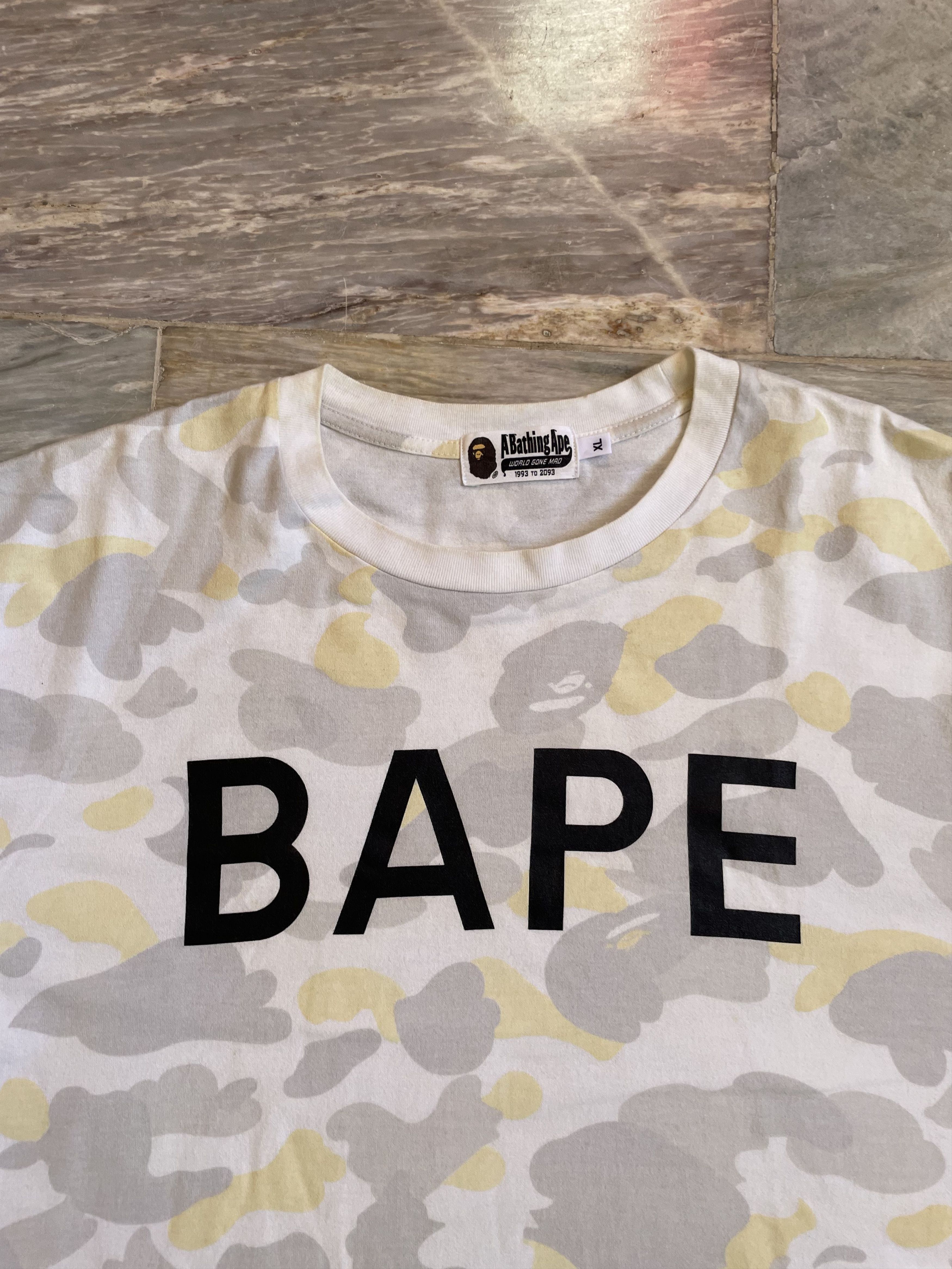 Bape Bape White Camo - GITD Shirt Size US XL / EU 56 / 4 - 2 Thumbnail