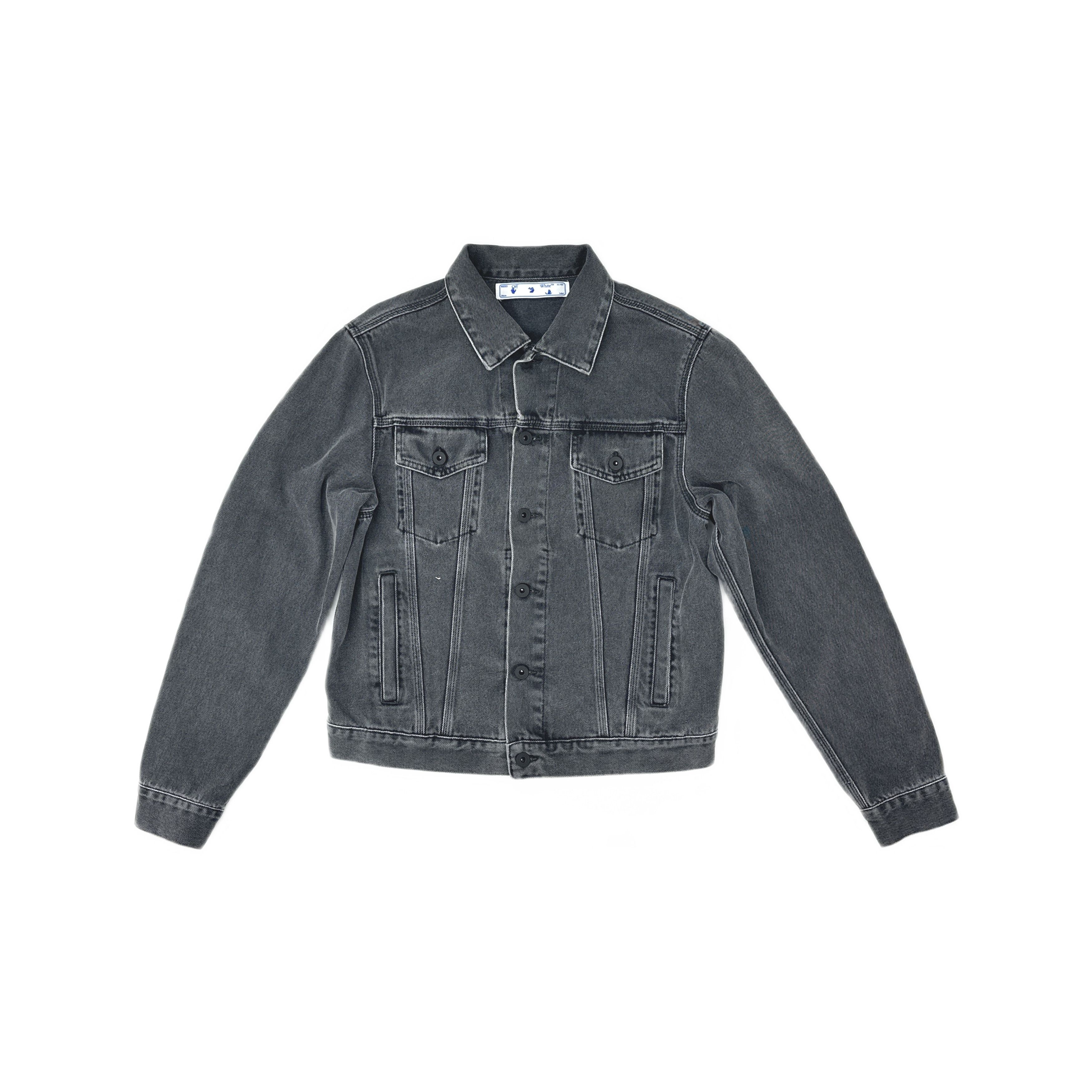 Off-White Off-White Graphic Print Denim Jacket Size S Size US S / EU 44-46 / 1 - 1 Thumbnail