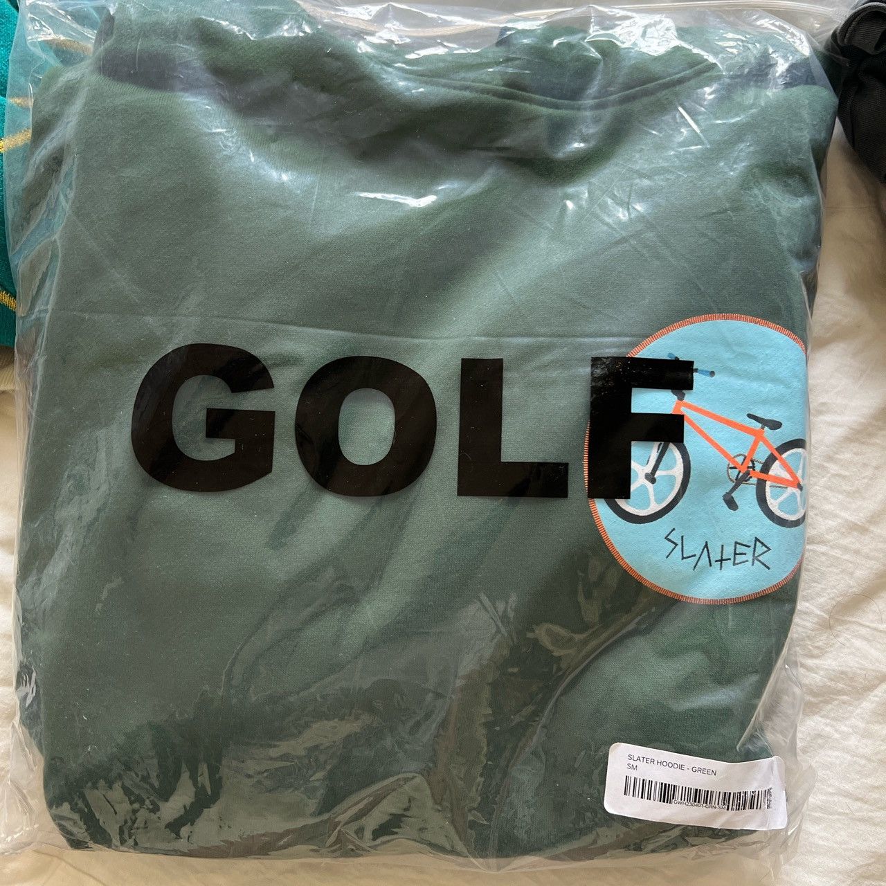 Image of Golf Wang Slater Hoodie in Green, Men's (Size Small)