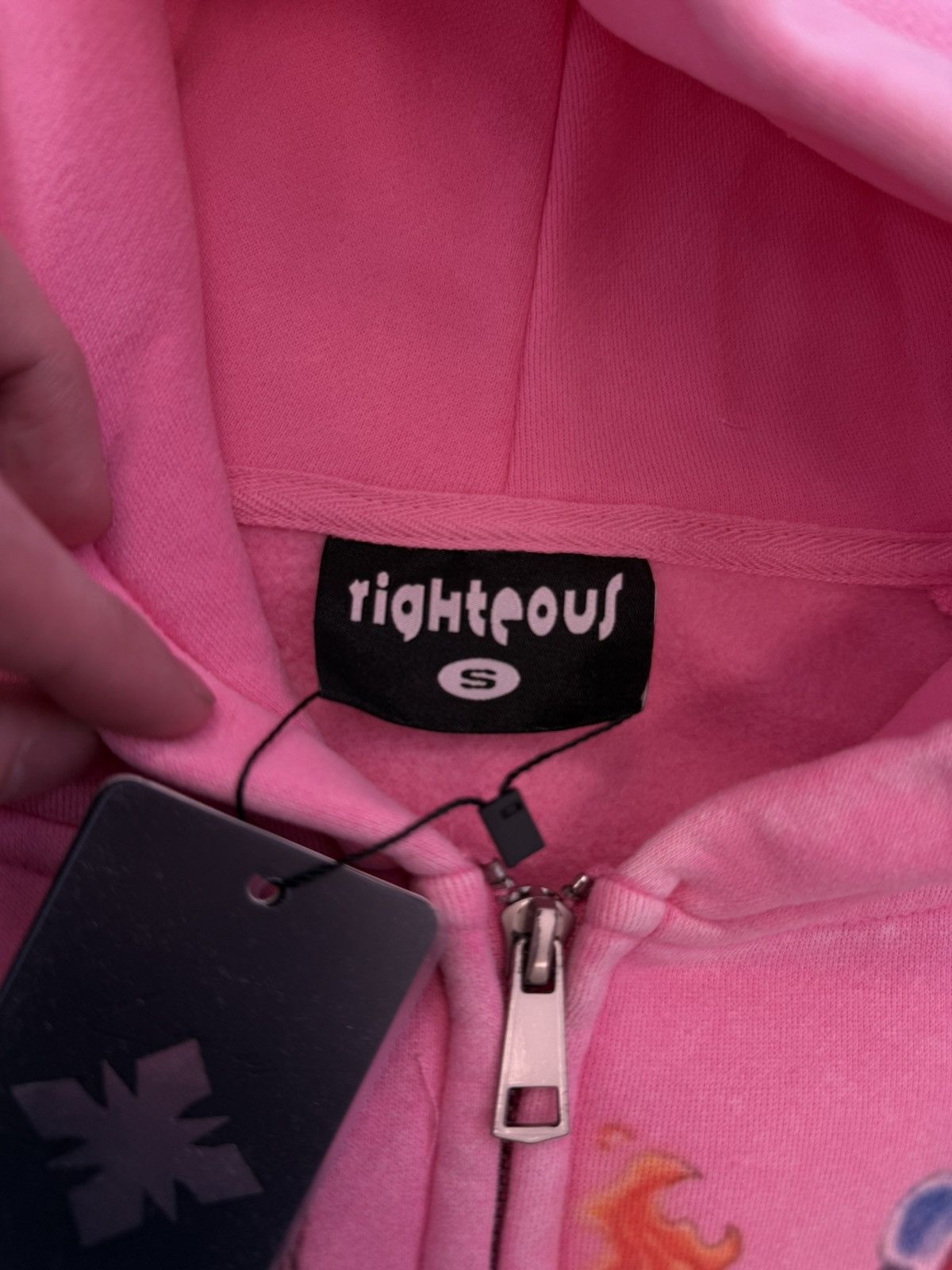 Other We Are Righteous Pink Zip Up Hoodie Size Small (NEW) Size US S / EU 44-46 / 1 - 5 Thumbnail