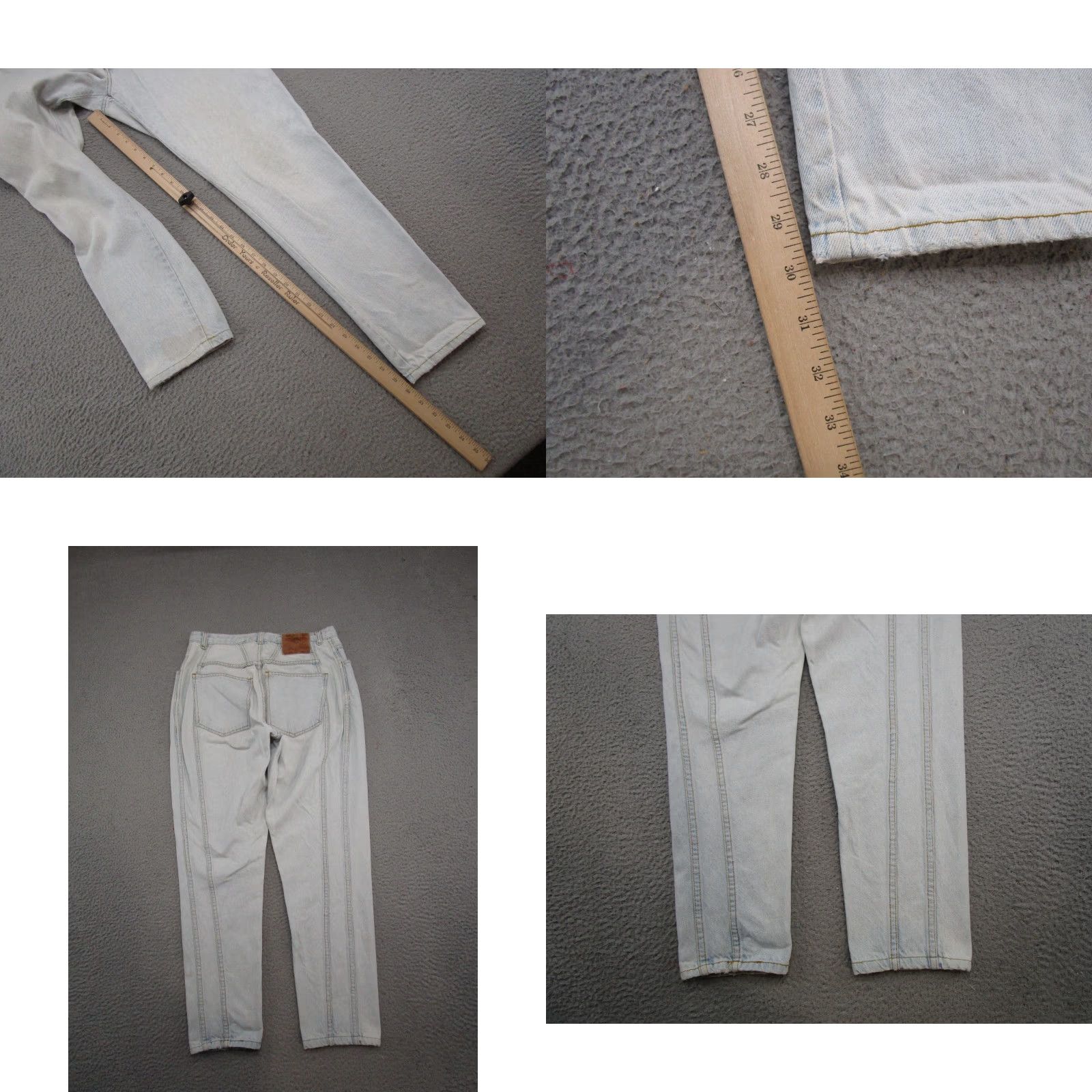 Vintage VINTAGE Girbaud 90s Light Wash High Rise Mom Jeans Size 32 Blue Denim 5-Pocket Womens Jeans Size 24" / US 00 / IT 34 - 9 Thumbnail
