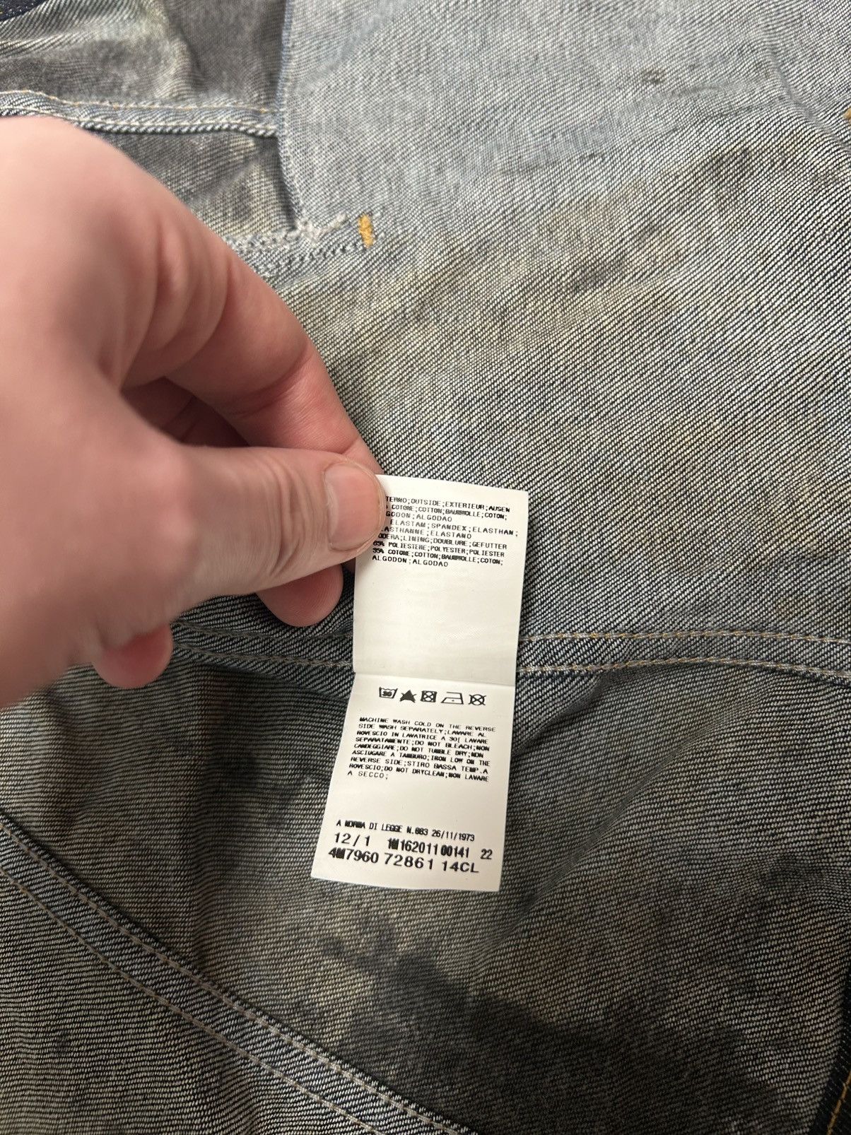 Balmain SS2012 Waxed Denim Jacket Reworked Size US XS / EU 42 / 0 - 11 Thumbnail