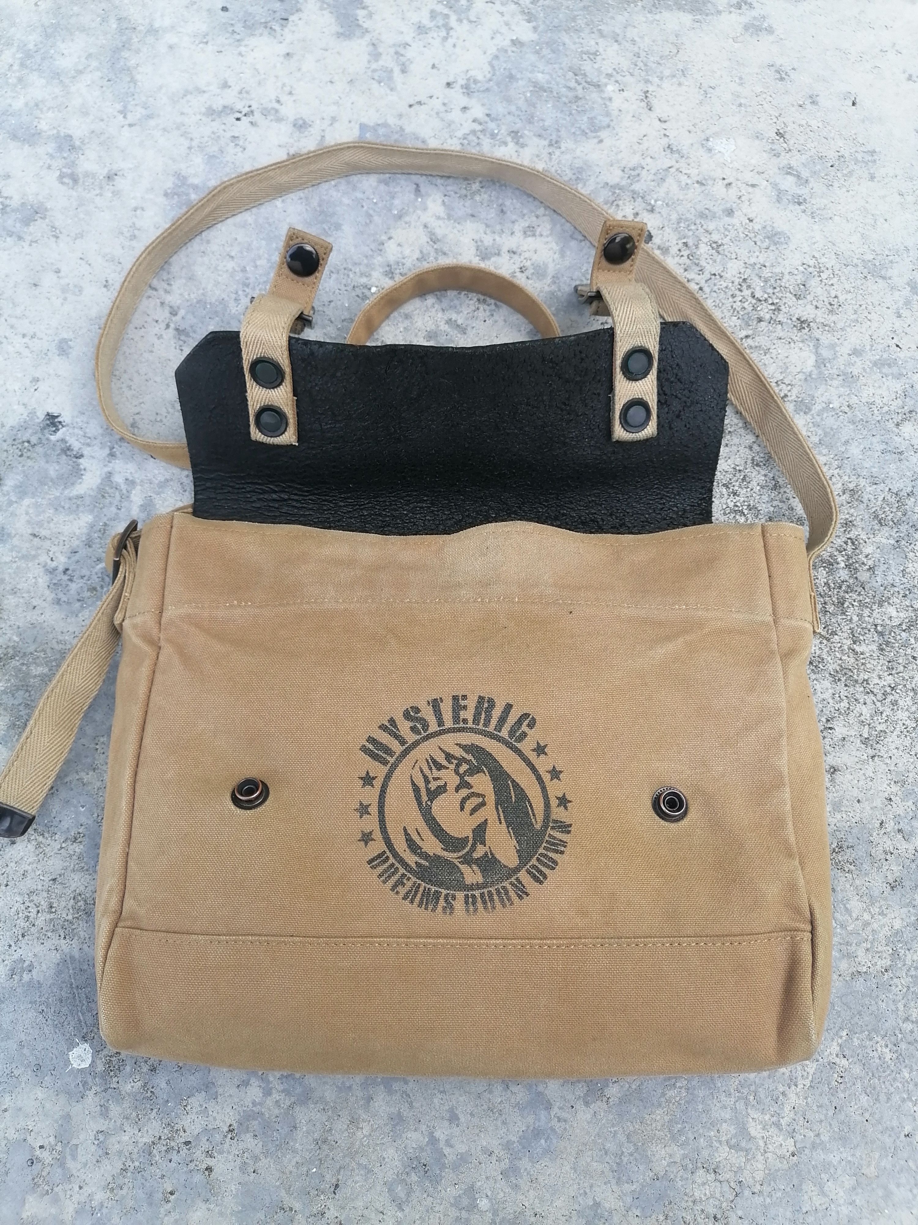Hysteric Glamour Hysteric Glamour Rugged Canvas Leather Sling / Crossbody Bag Size ONE SIZE - 3 Thumbnail