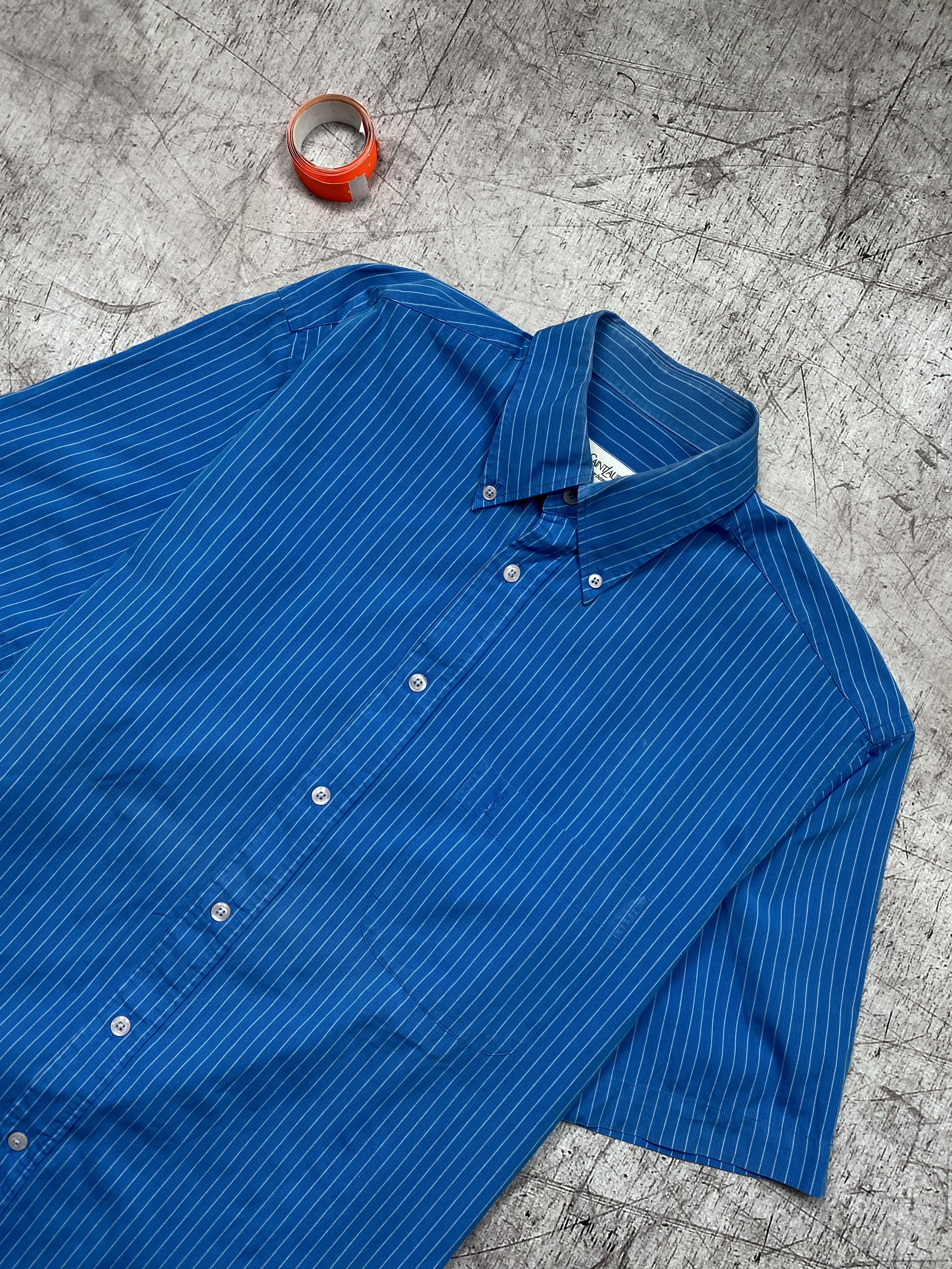 Yves Saint Laurent Yves Saint Laurent Vintage Mens Short Sleeve Shirt YSL Size US XL / EU 56 / 4 - 2 Thumbnail