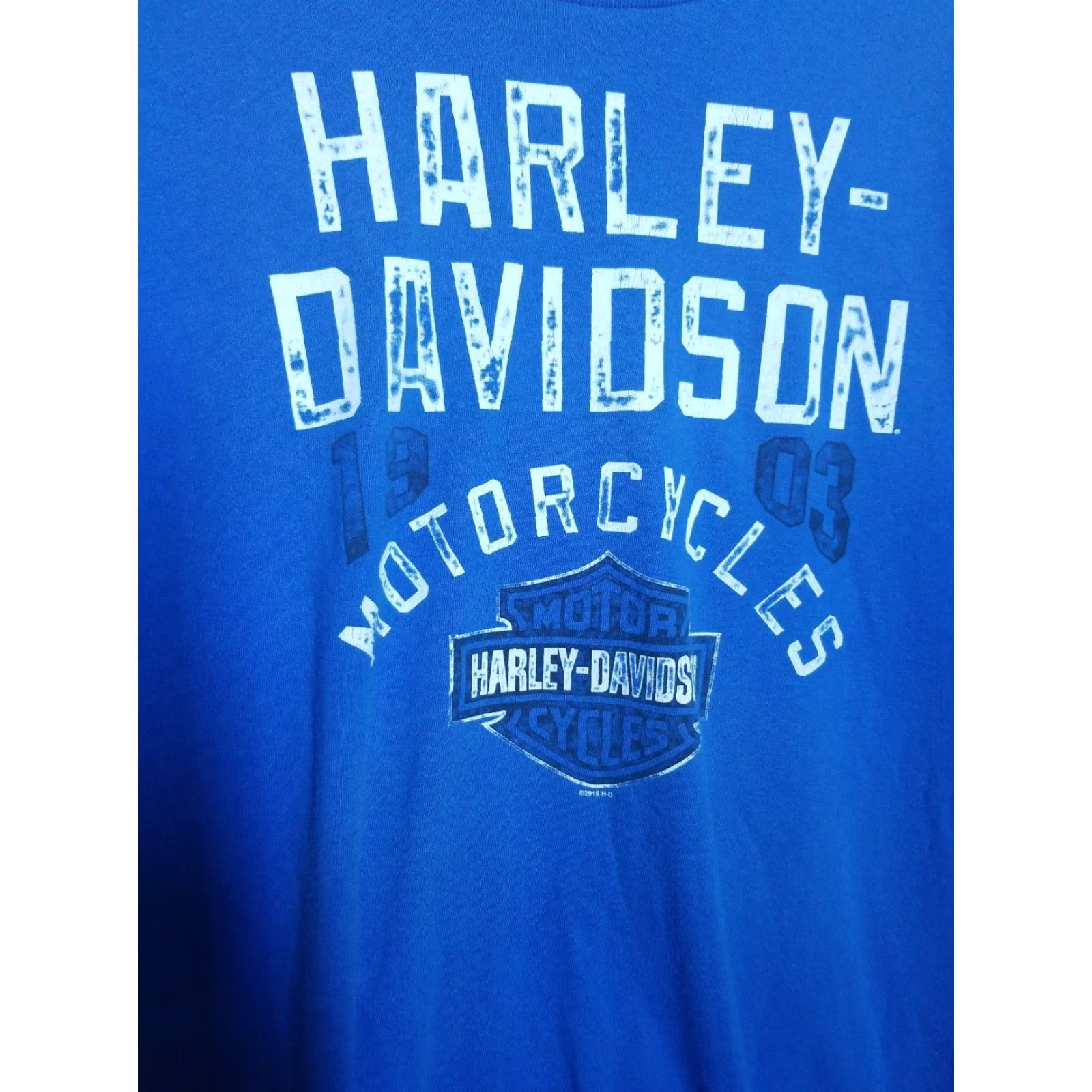 Harley Davidson VINTAGE Harley-Davidson Mens T-Shirt Motorcycle Florida 2016 XL Blue Graphic Tee Men's Size US XL / EU 56 / 4 - 2 Thumbnail