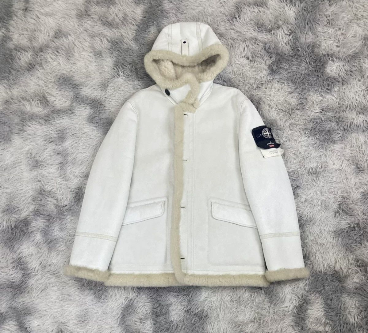 Stone Island × Supreme Supreme stone island leather jacket parka Size US M / EU 48-50 / 2 - 2 Thumbnail