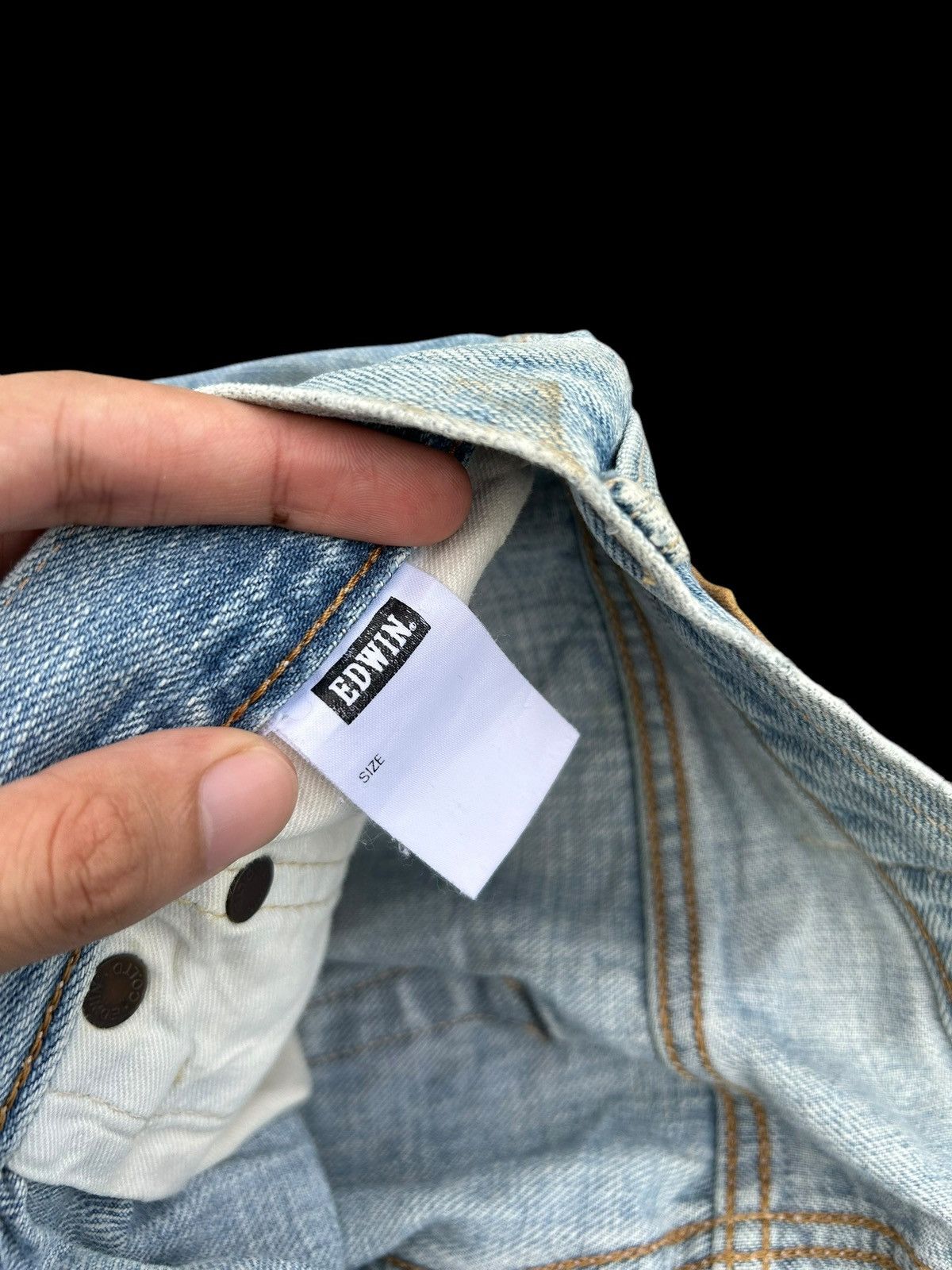 Edwin × If Six Was Nine × Kapital Flare💥Edwin Selvedge Distressed Japanese Punk grunge denim Size US 31 - 10 Thumbnail