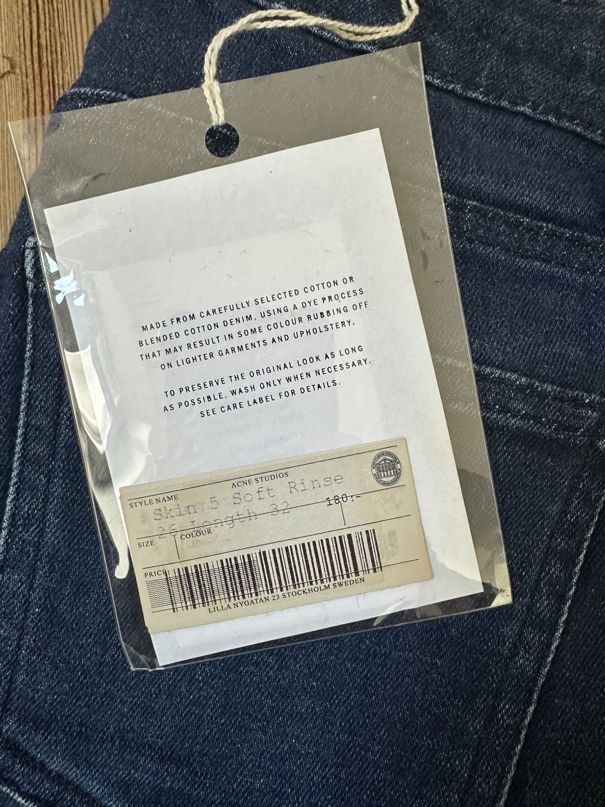 Acne Studios Skin 5 Soft Rinse Jeans Size 26" / US 2 / IT 38 - 2 Thumbnail