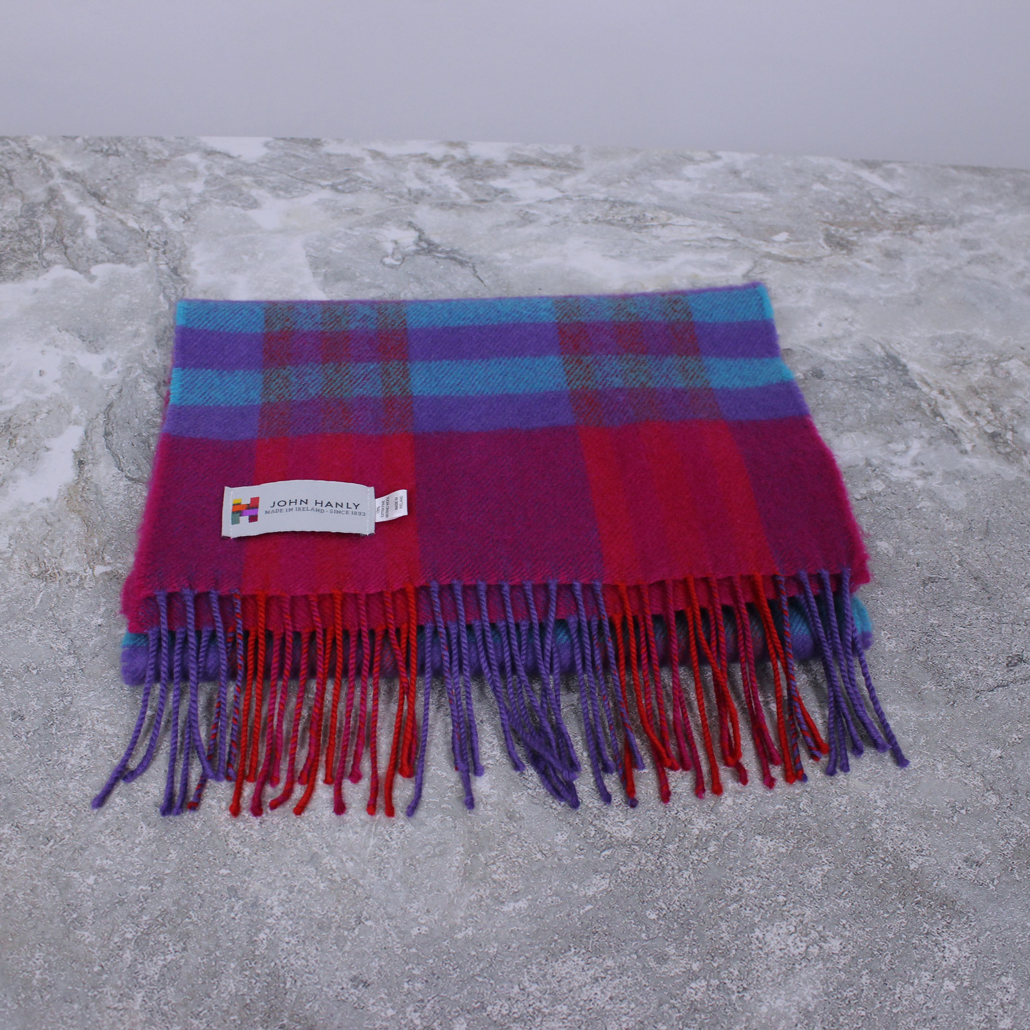 Vintage John Hanly ireland merino wool scarf multi Size ONE SIZE - 7 Thumbnail