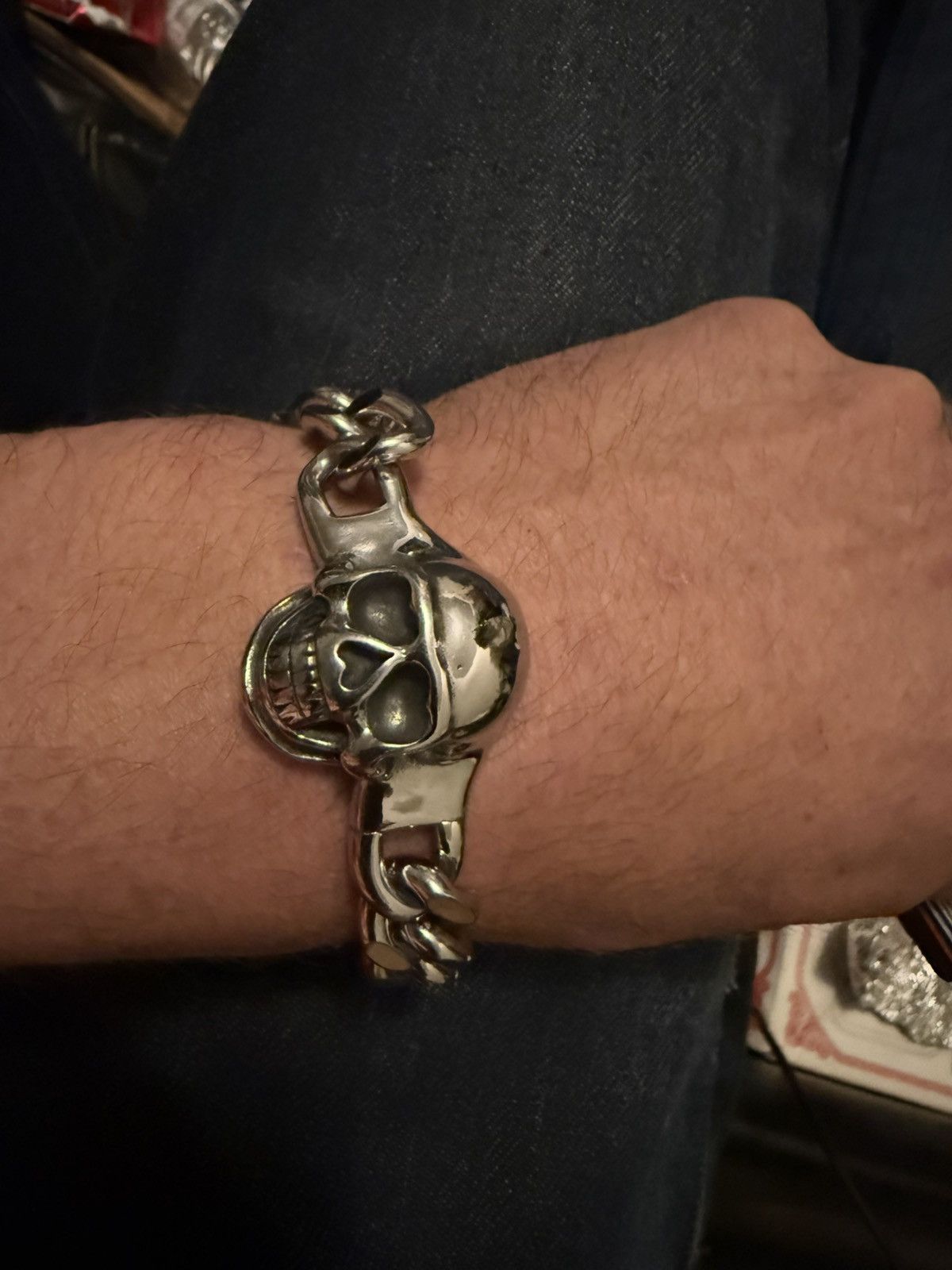 Other Skull silver chain bracelet Size ONE SIZE - 1 Thumbnail