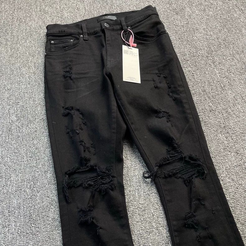 Amiri Amiri Black hole denim pants Size US 29 - 3 Thumbnail