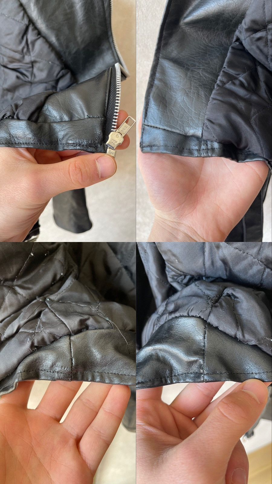 Vintage Vintage Faux Leather Perfecto Biker Jacket / Double Rider Size XS / US 0-2 / IT 36-38 - 14 Thumbnail