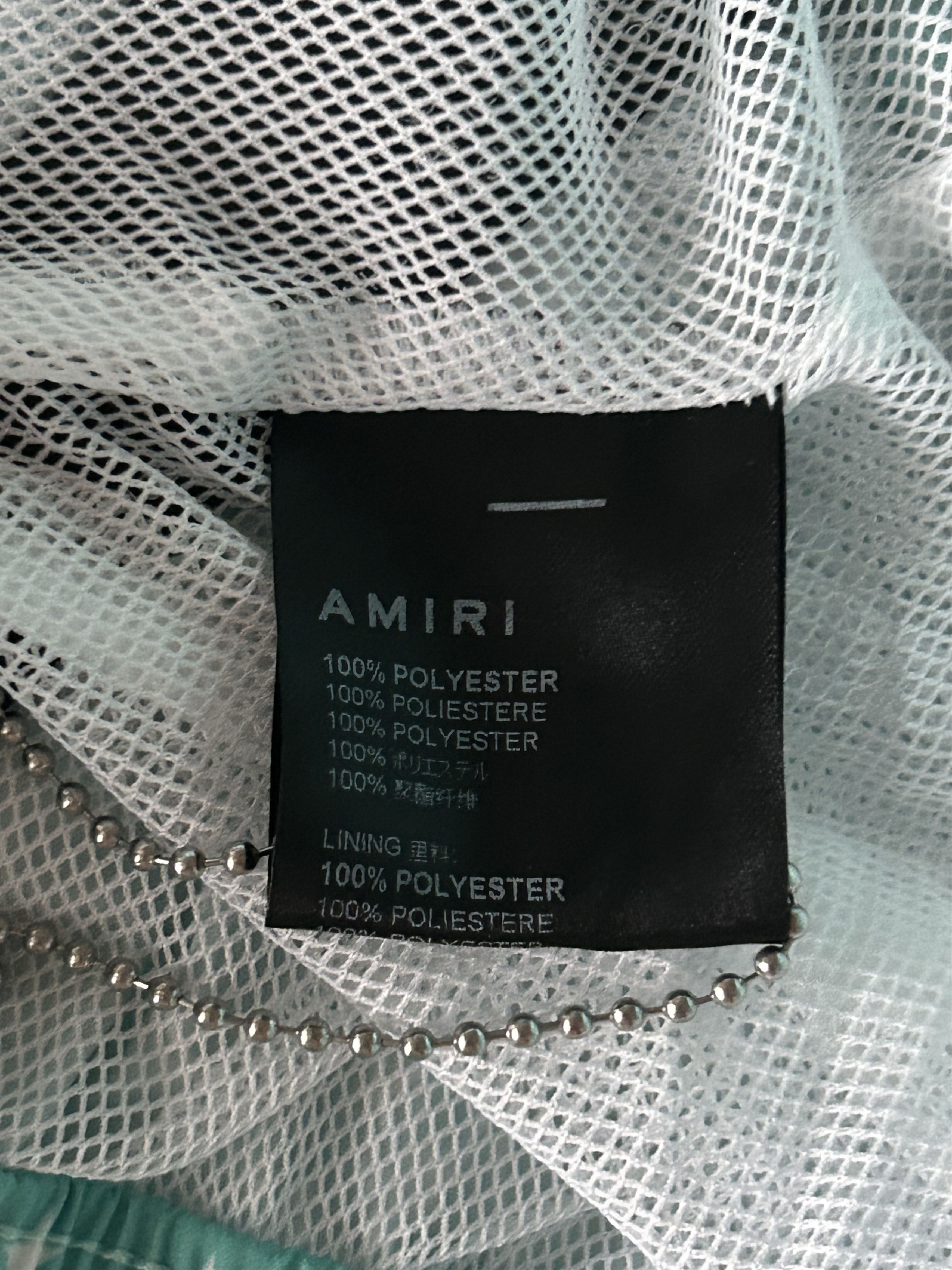 Amiri Amiri Blue & White MA Logo Paisley Swimshorts Size US 40 / EU 56 - 4 Thumbnail